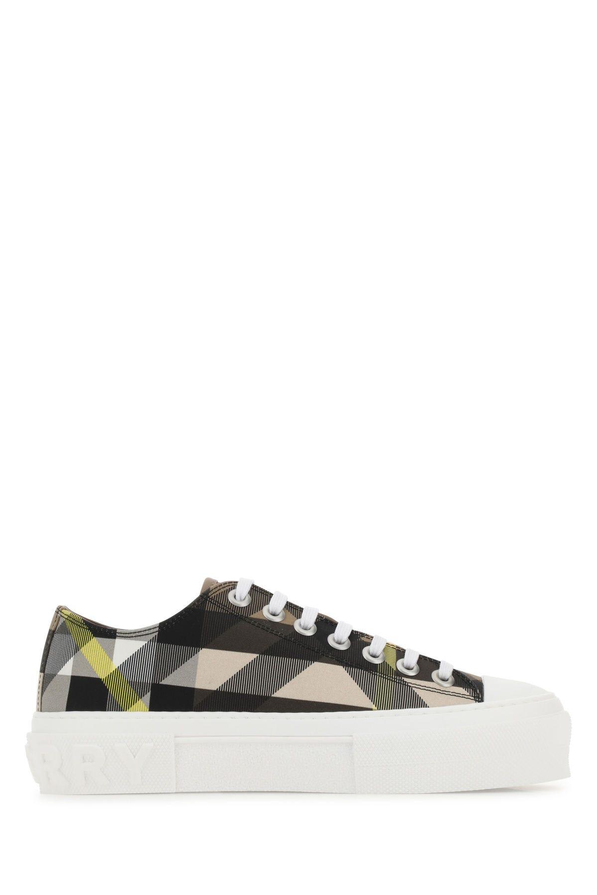 Burberry Embroidered Fabric Sneakers