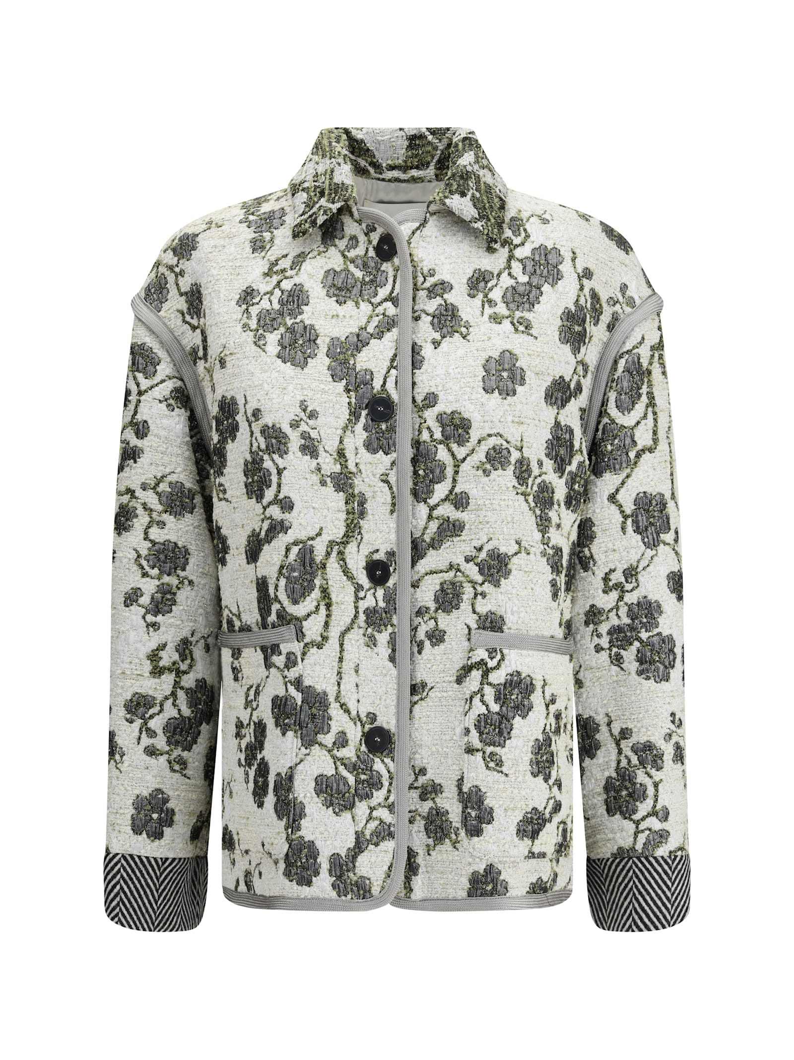Forte Forte La Lune En Fleur Jacquard Jacket In Multi