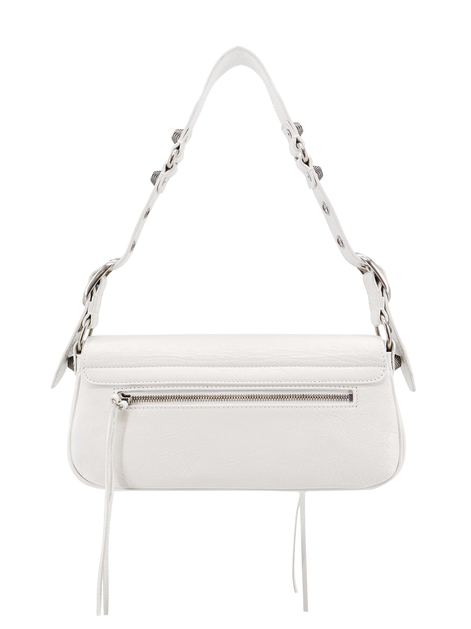 Shop Balenciaga Le Cagole Shoulder Bag In White