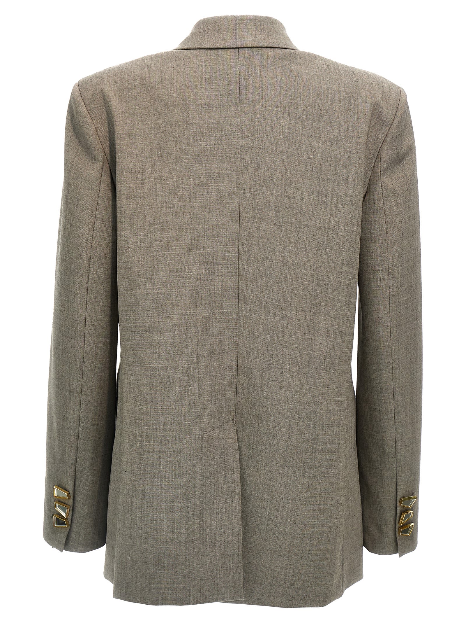 Shop Pinko Elice Blazer In Gray