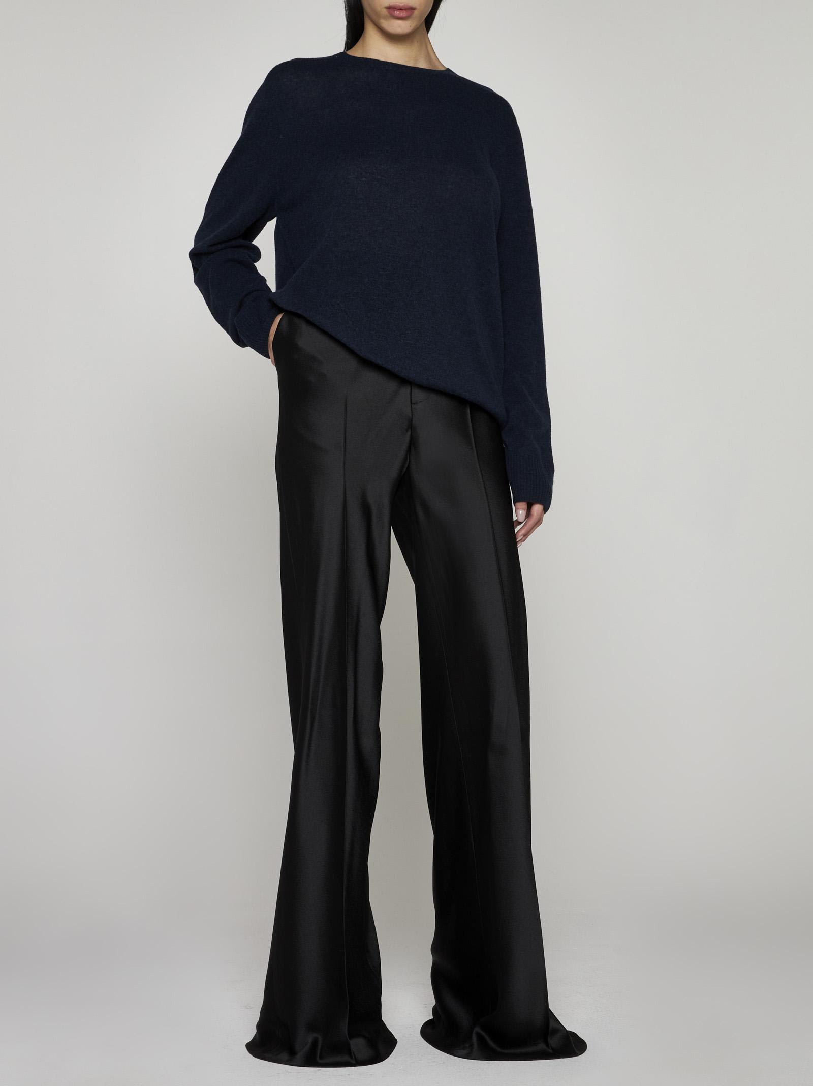 Shop Maison Margiela Wool Sweater In Blu Scuro