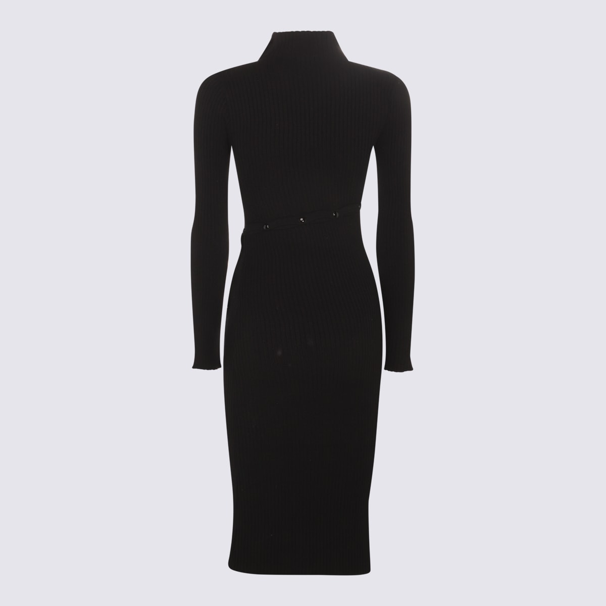 Shop Courrèges Black Viscose Blend Dress