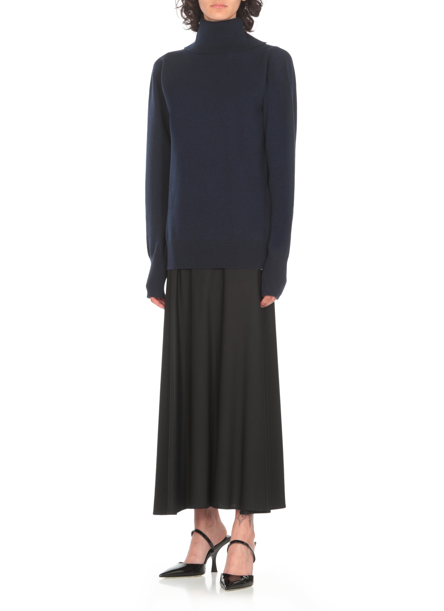 Shop Jil Sander Cashmere Sweater In Blue