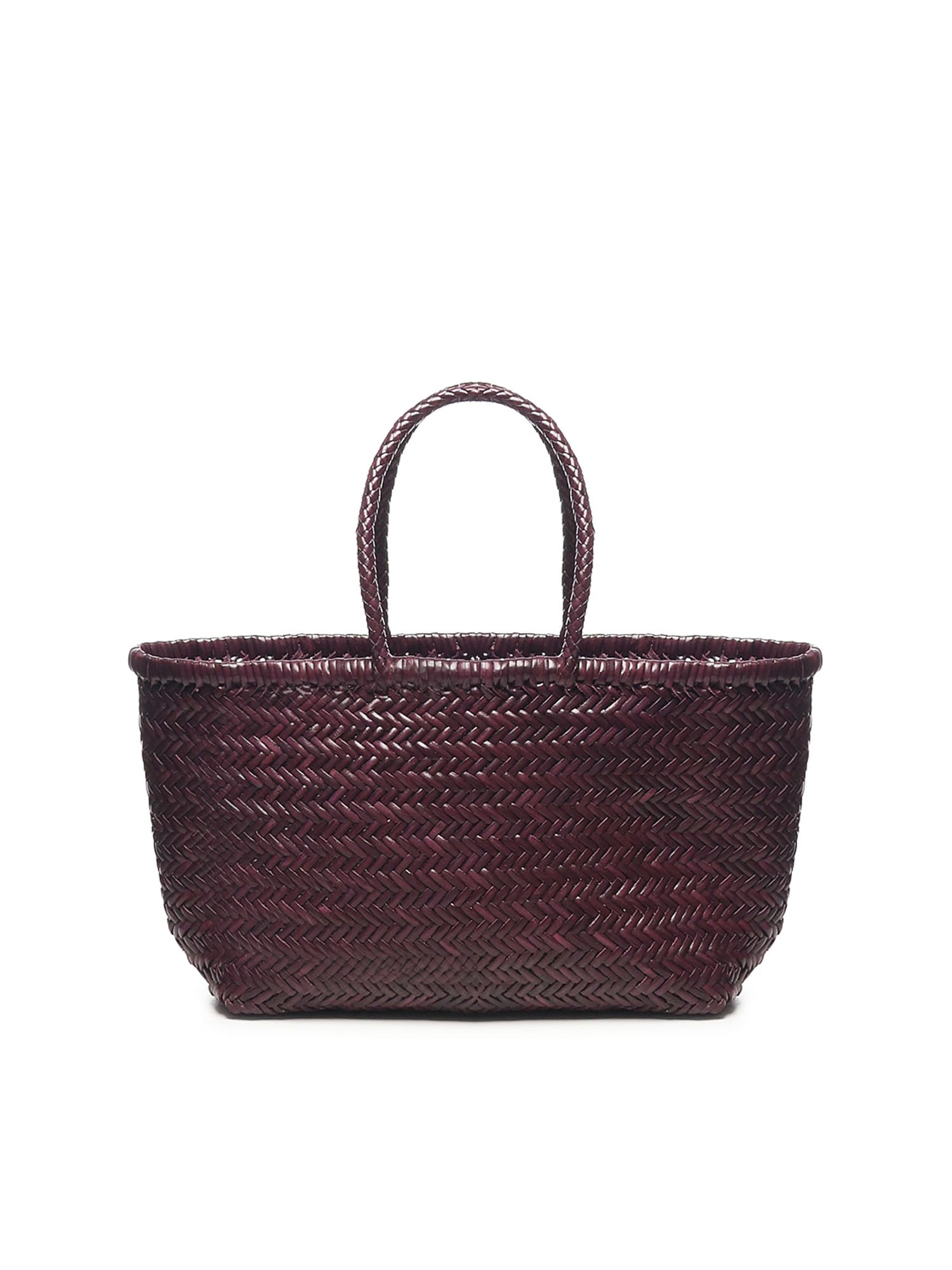Dragon Diffusion Triple Jump Leather Tote Bag In Purple