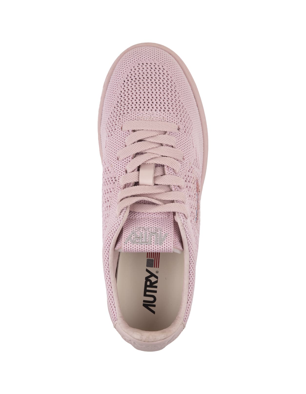 Shop Autry Pink Easeknit Low Sneakers