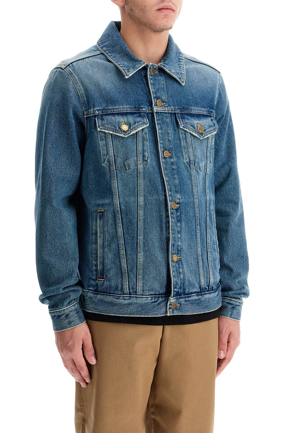 Shop Golden Goose Regular Denim Jacket For Men Or In Blue (blue)