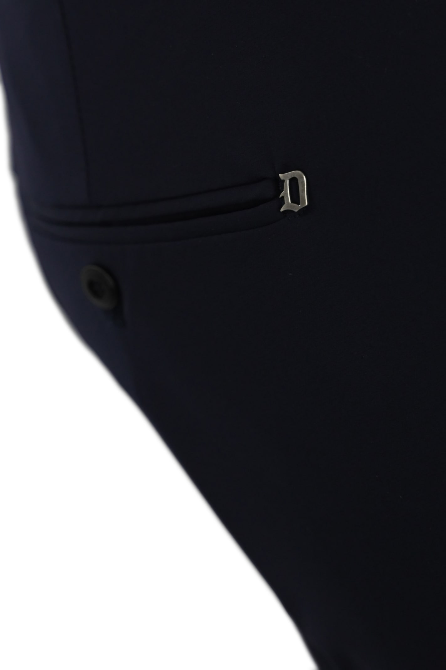 Shop Dondup Gaubert Trousers In Technical Fabric In Blue