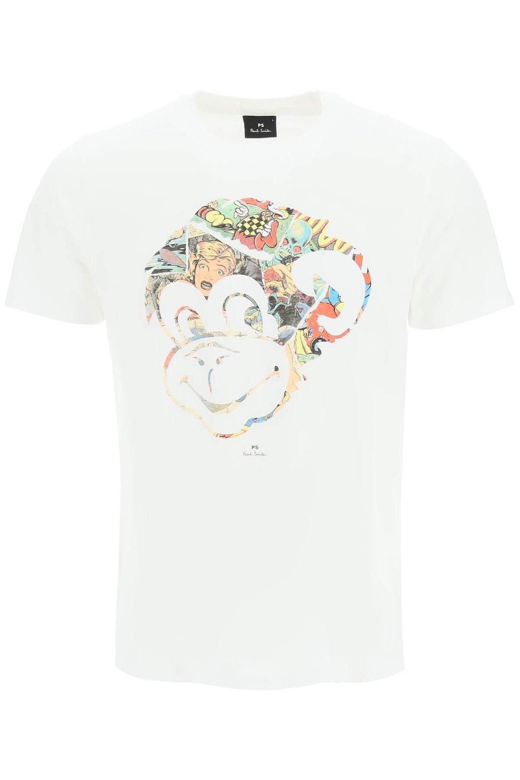 Paul Smith Graphic-printed Crewneck T-shirt