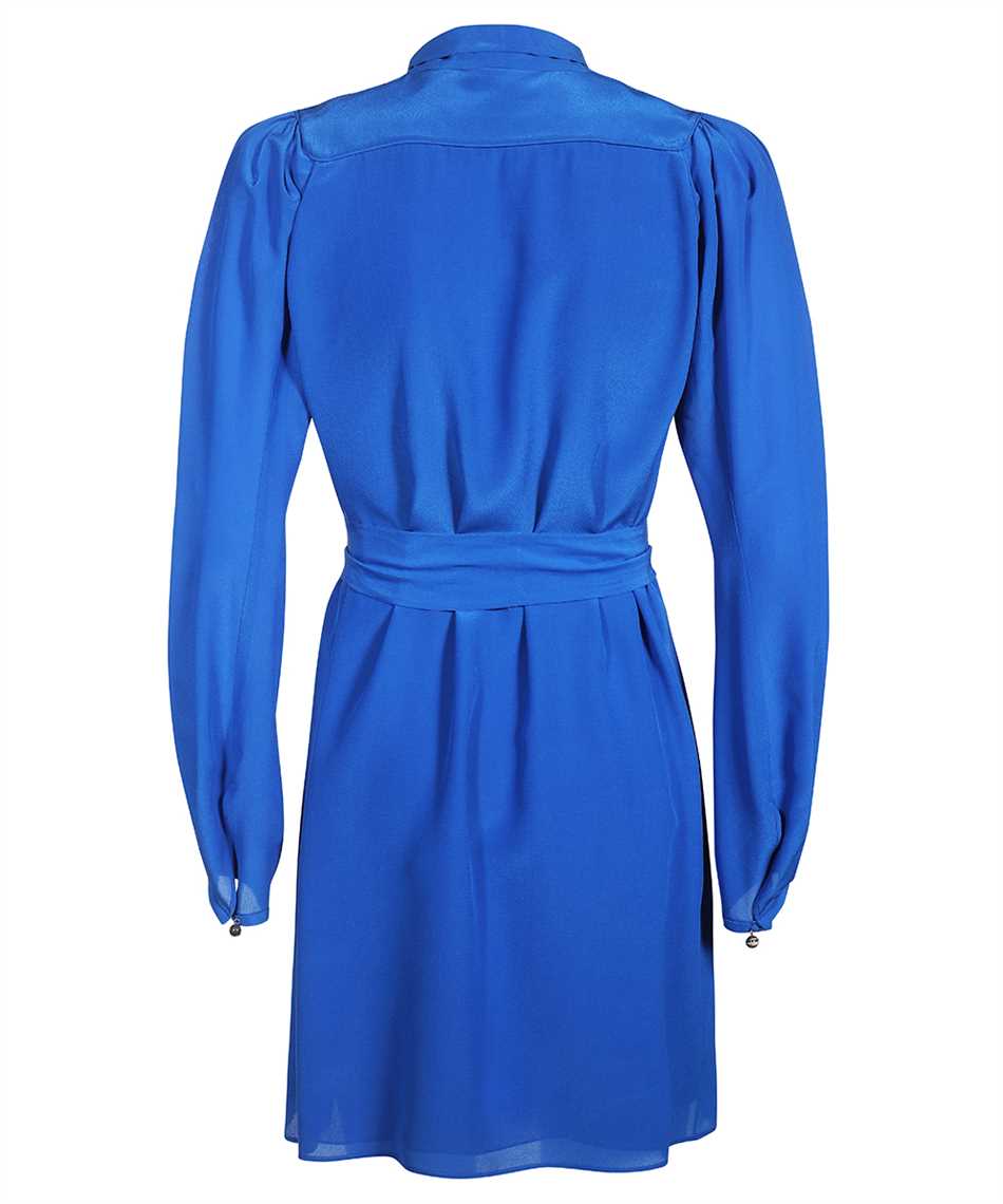 Shop Dsquared2 Silk Mini Dress In Blue