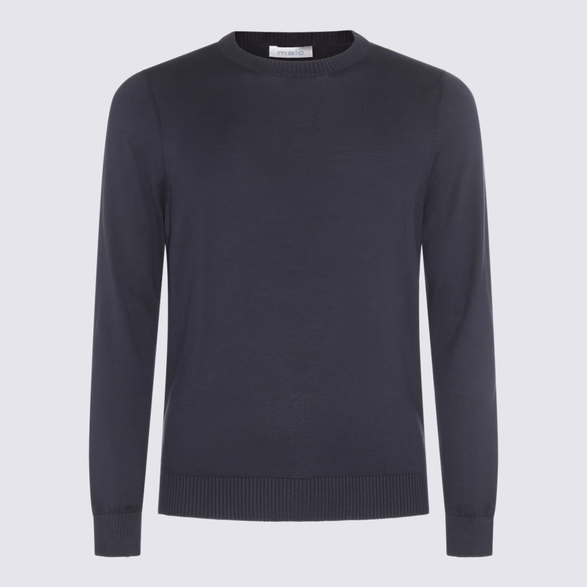 Dark Blue Cotton Knitwear