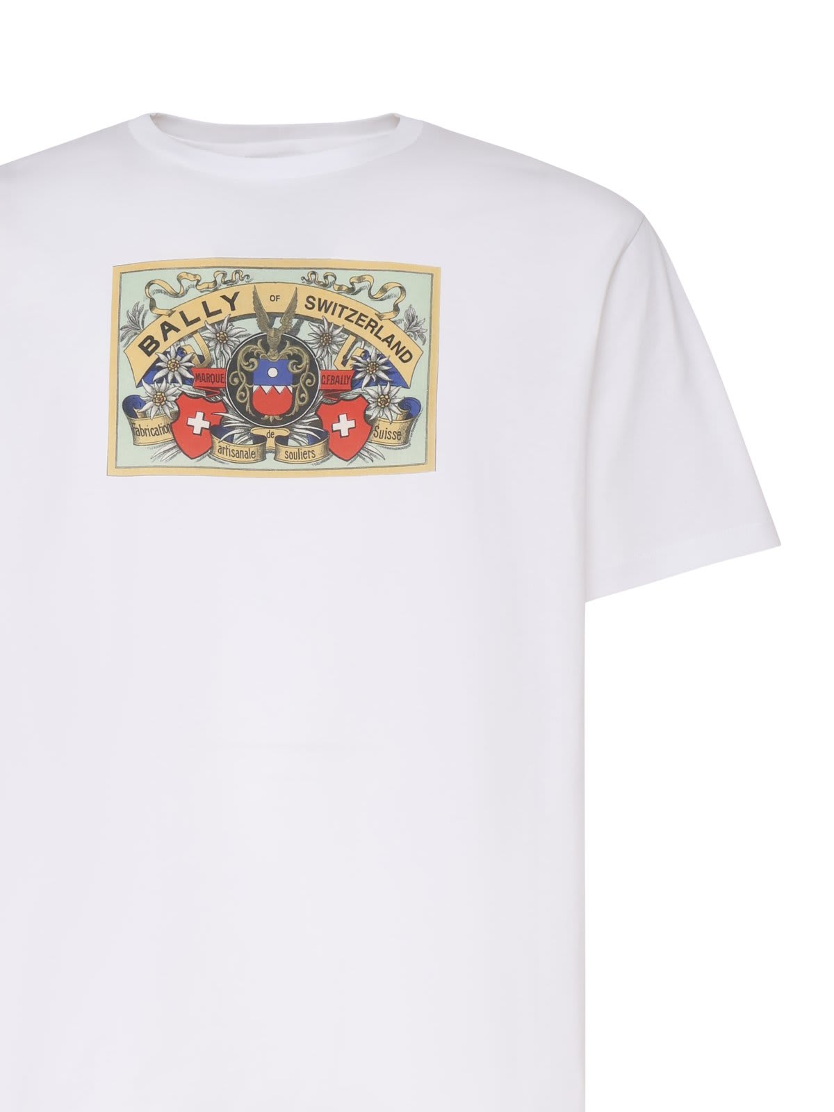 Bally Logo-printed Crewneck T-shirt In White