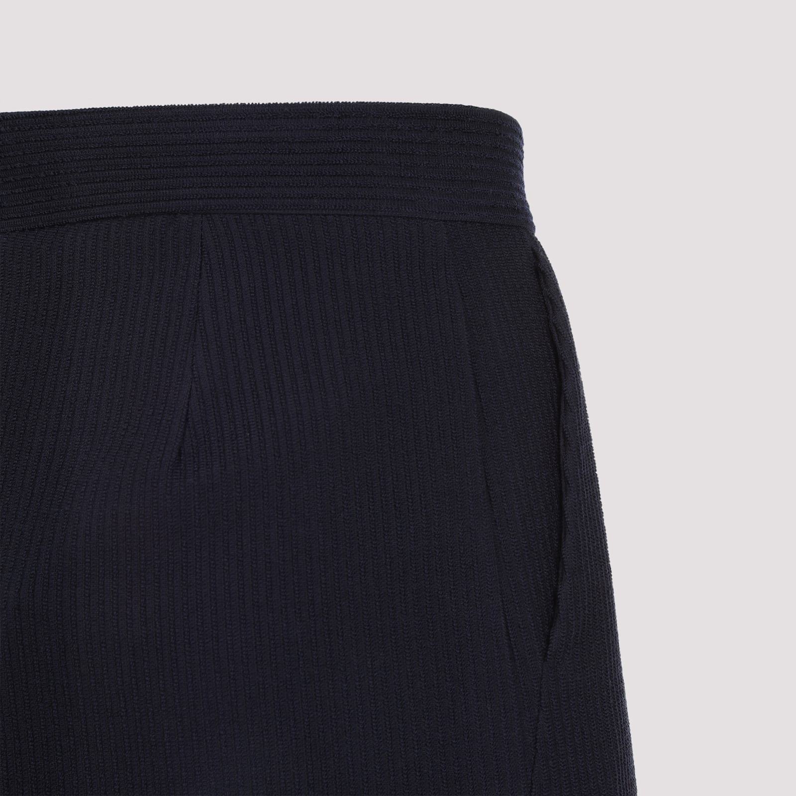 Max Mara Womens Ultramarine Osol Wide-leg Ribbed Stretch-wool Trousers In Blu Marino