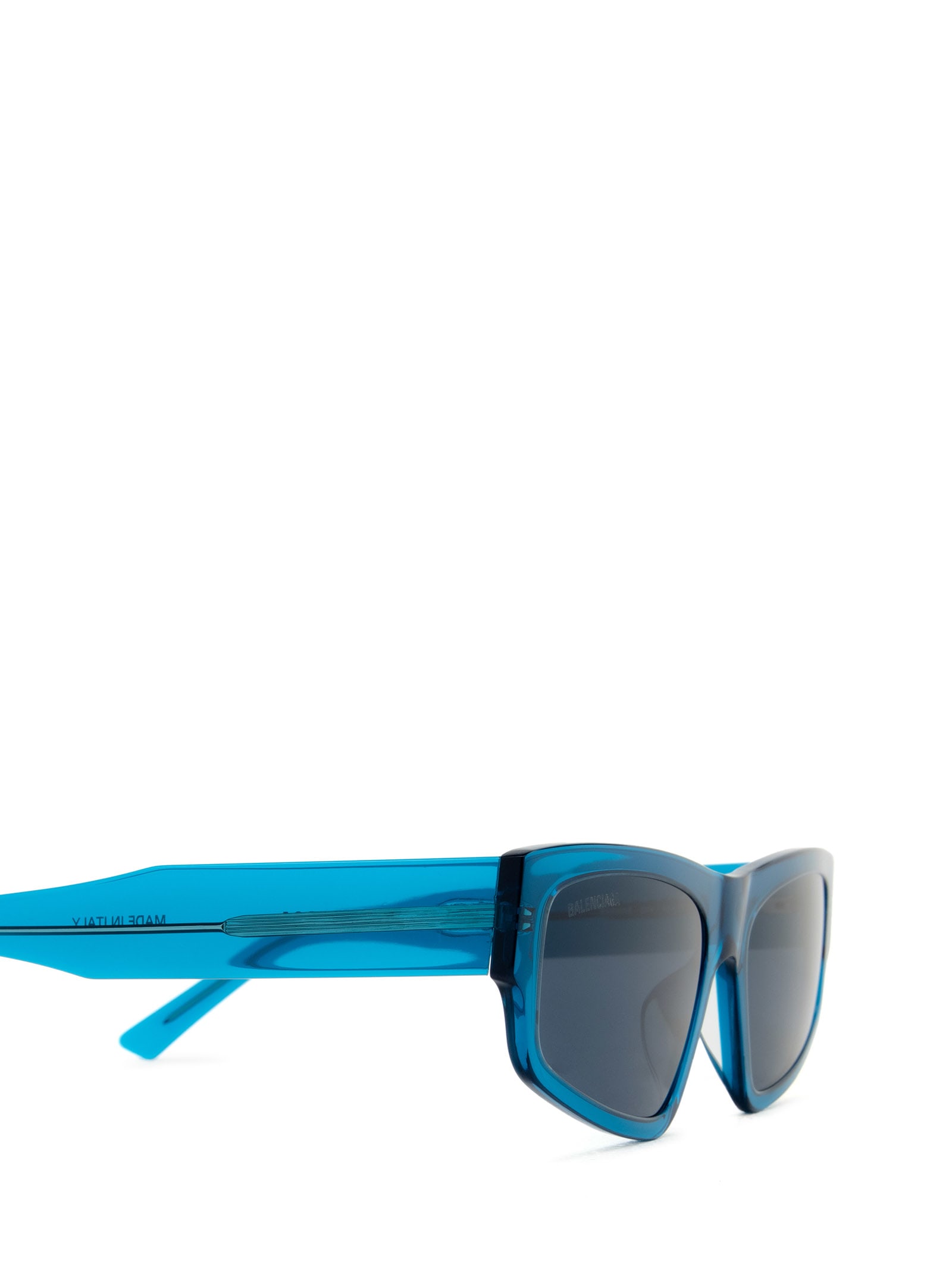 Shop Balenciaga Bb0305s Blue Sunglasses