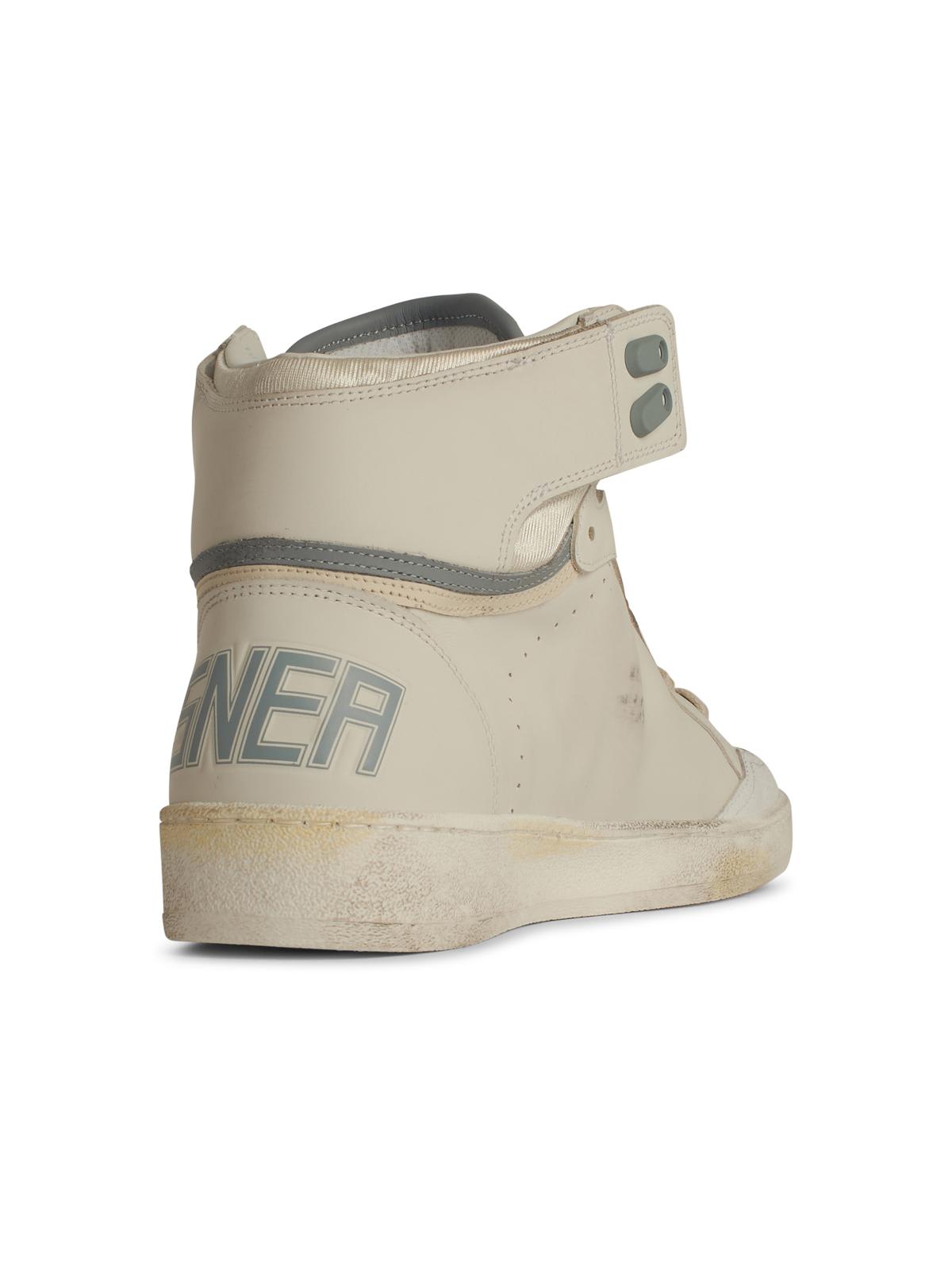 Golden Goose Sky Star White Leather Sneakers In Neutral