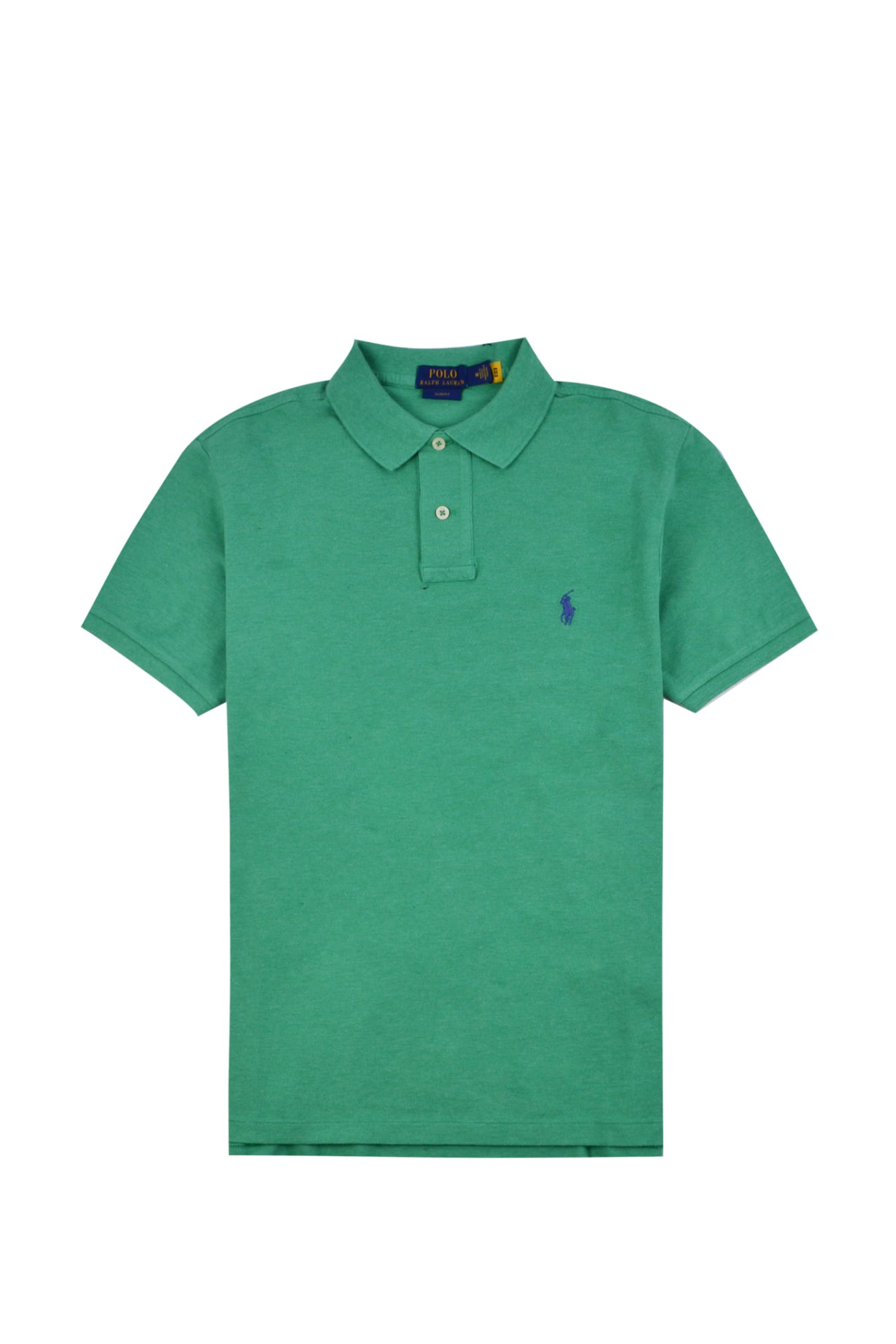 Slim-fit Polo In Green Pique