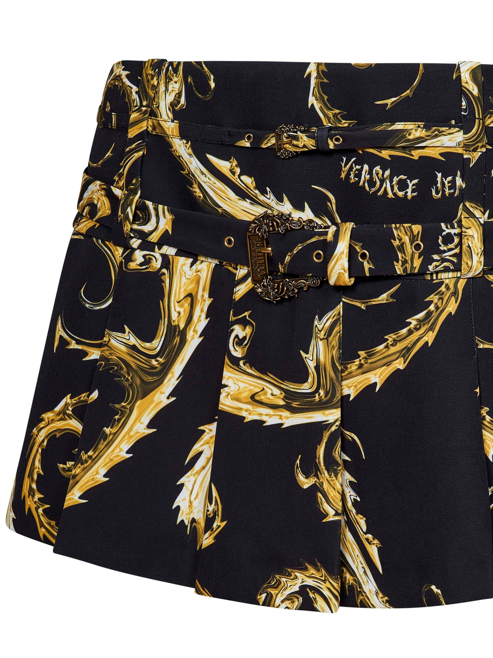 VERSACE JEANS COUTURE CHROMO COUTURE SKIRT 