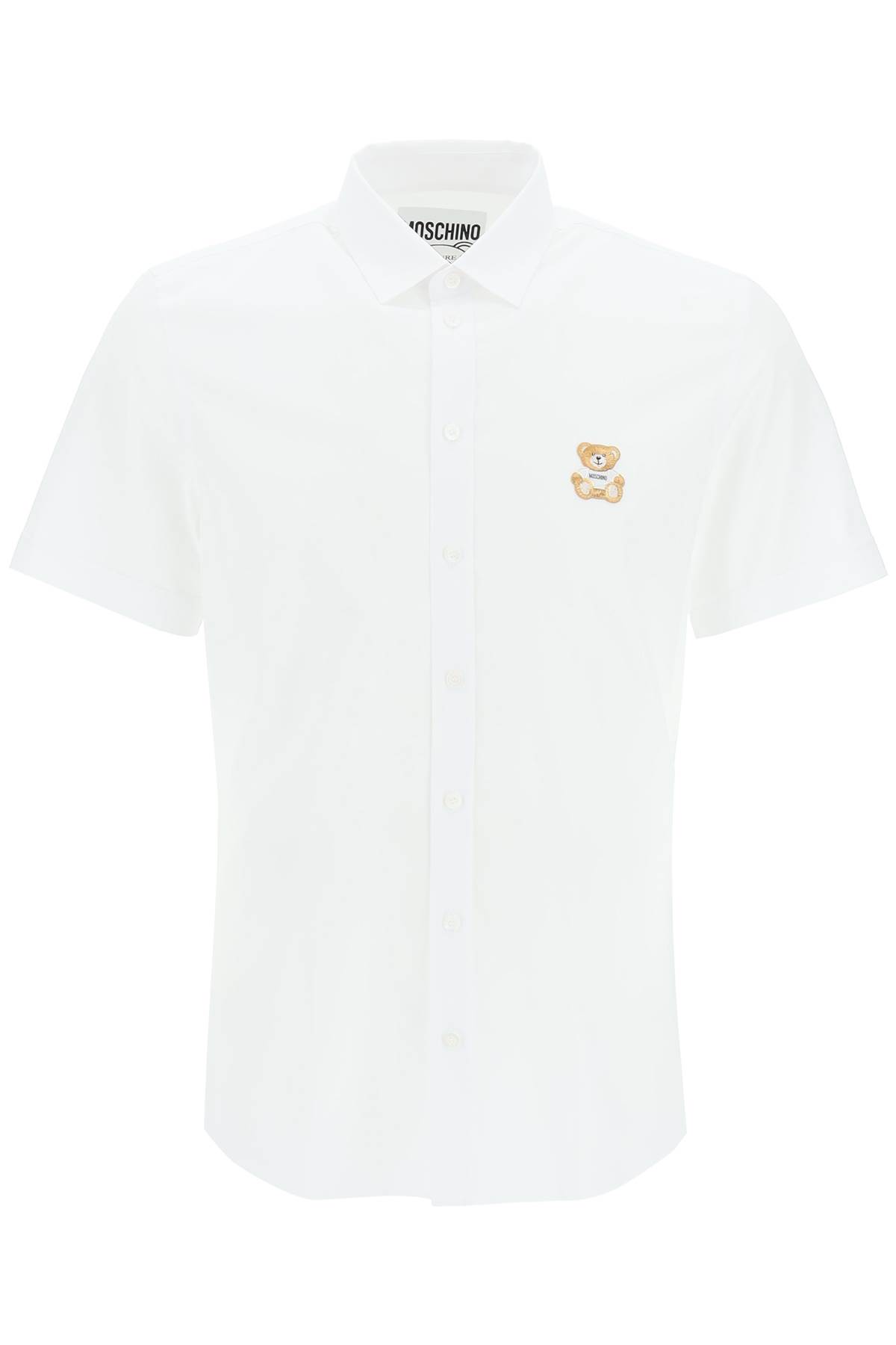 MOSCHINO TEDDY BEAR PATCH SHORT-SLEEVED SHIRT