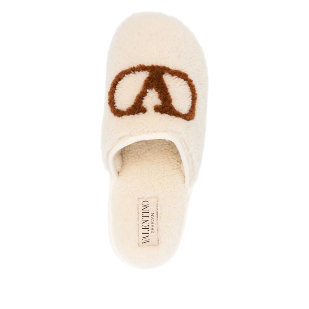 Valentino Garavani Ta Chambre Leather Slippers In Multi