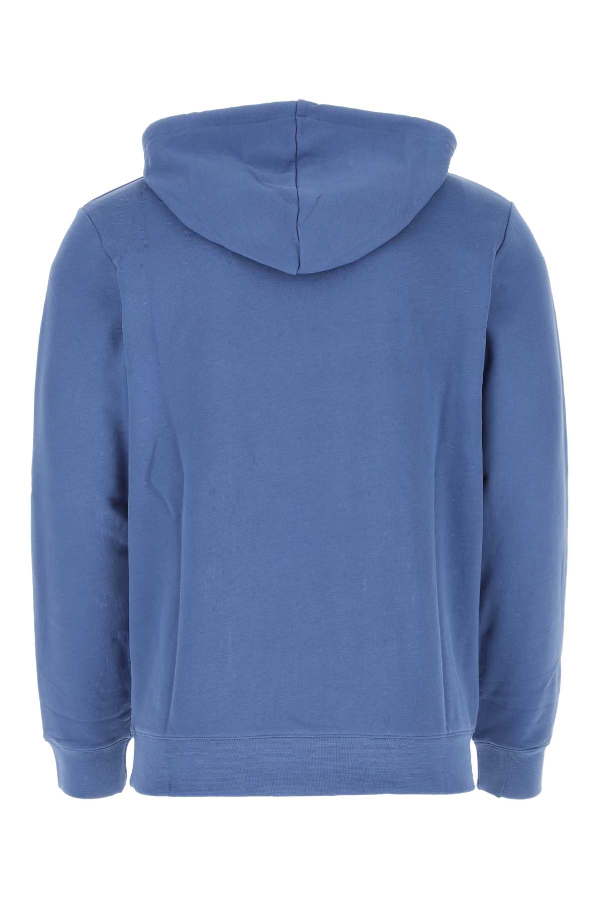 Shop Apc Air Force Blue Cotton Sweatshirt