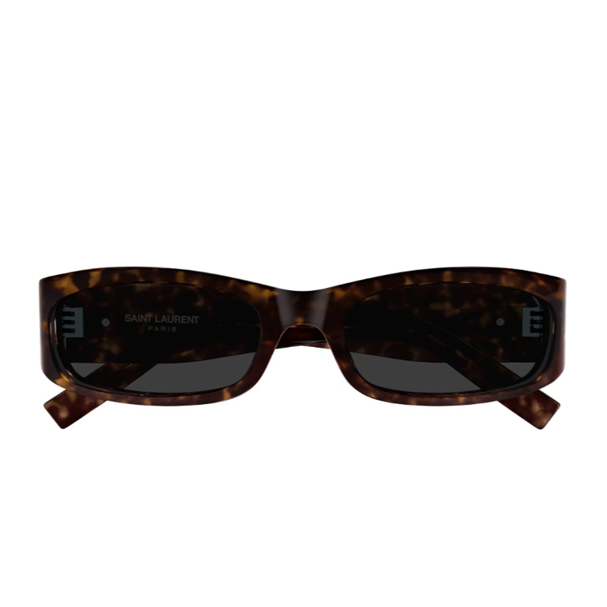 Saint Laurent Sl M152 Linea Monogram 002 Dark Havana Grey Sunglasses In Brown