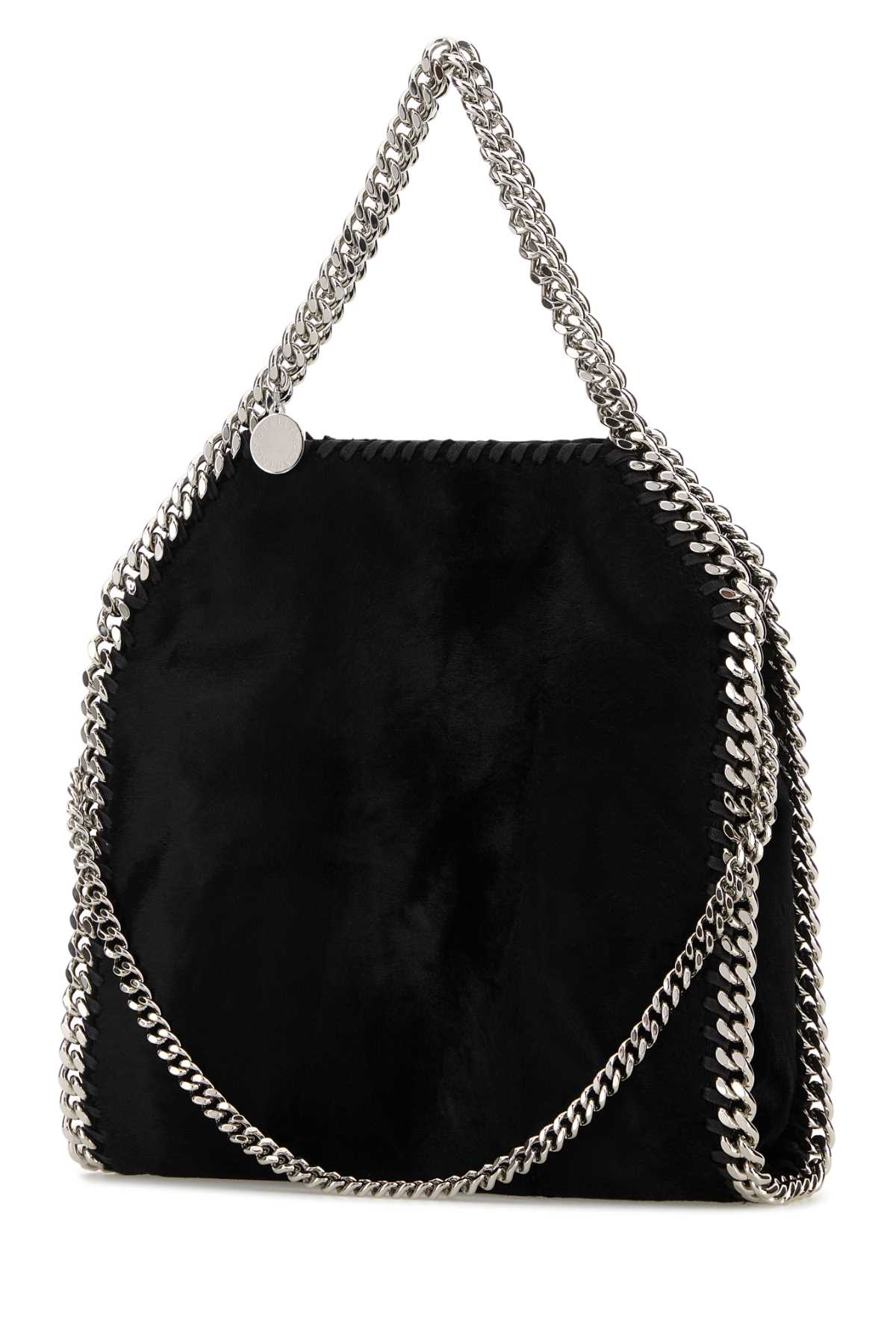 Stella Mccartney Mini Handbag With Chain Strap And Metal Hardware In Black