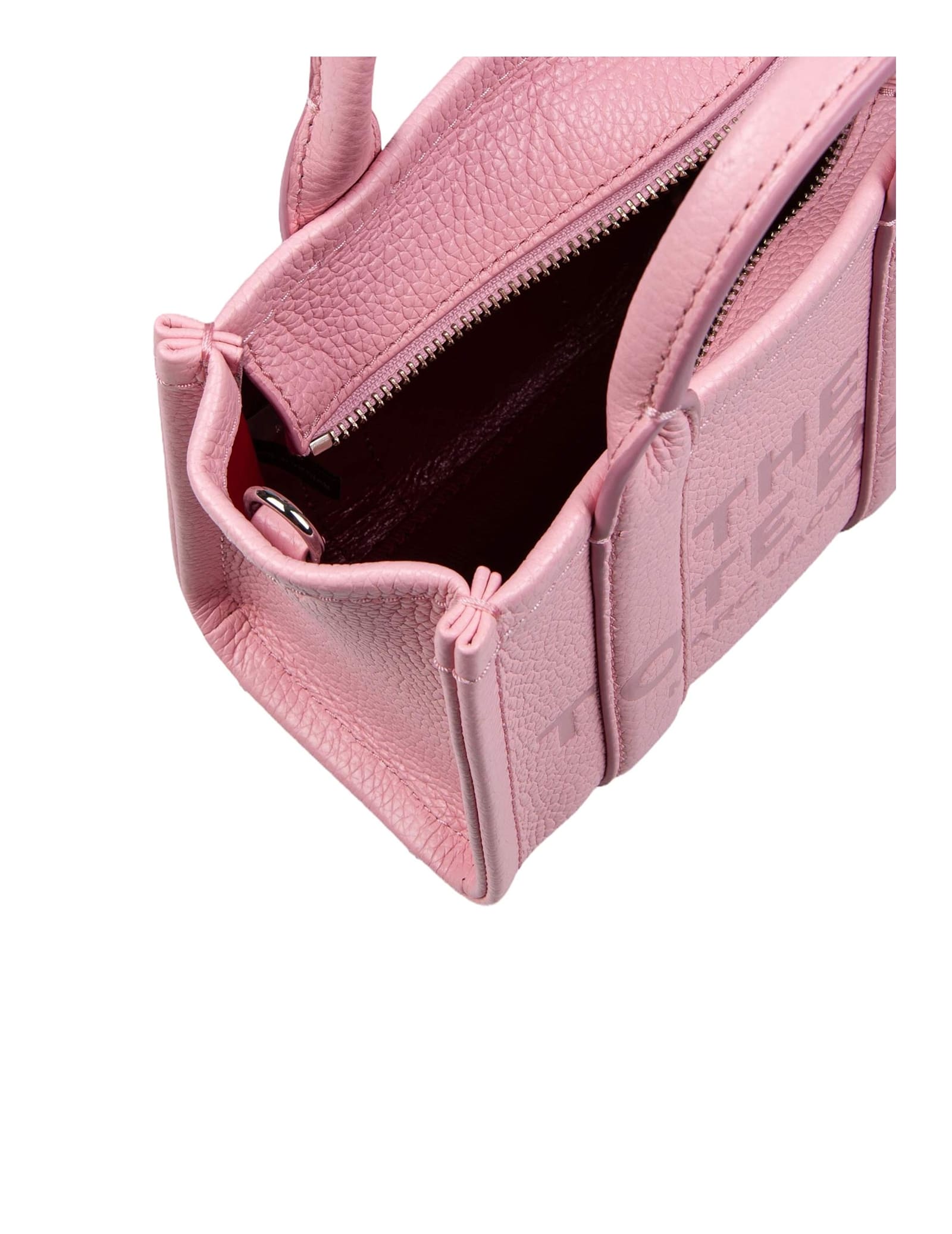 Shop Marc Jacobs Mini Tote In Pink Leather