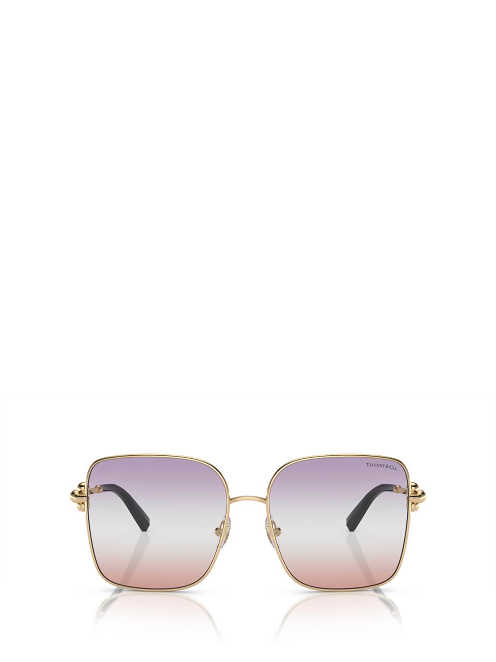 Shop Tiffany &amp; Co. Tf3094 Pale Gold Sunglasses