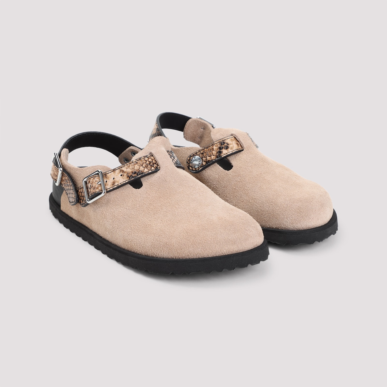 Shop Birkenstock Tokyo Mule In Naturalsnakebrown