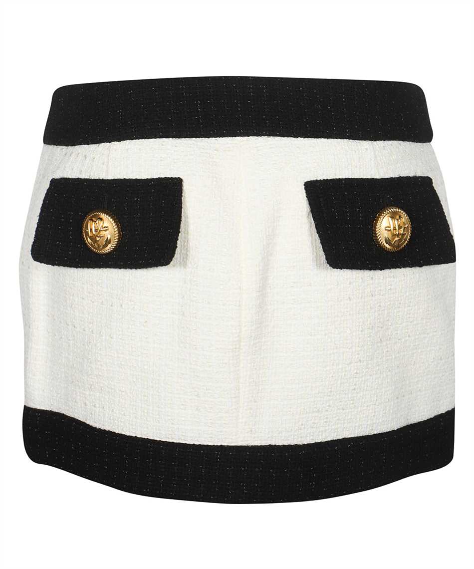 Shop Dsquared2 Tweed Mini-skirt In White