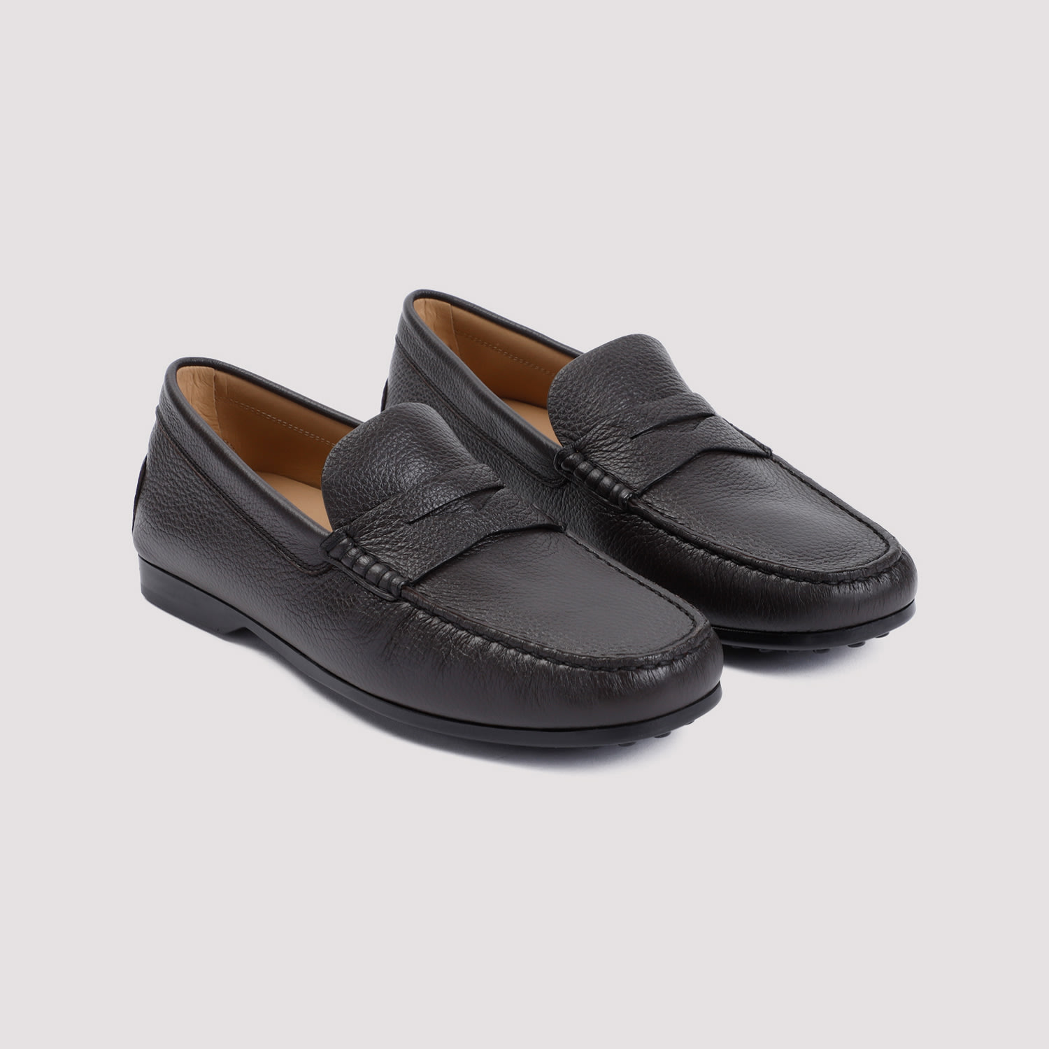 Shop Tod's Classic Loafers In S800