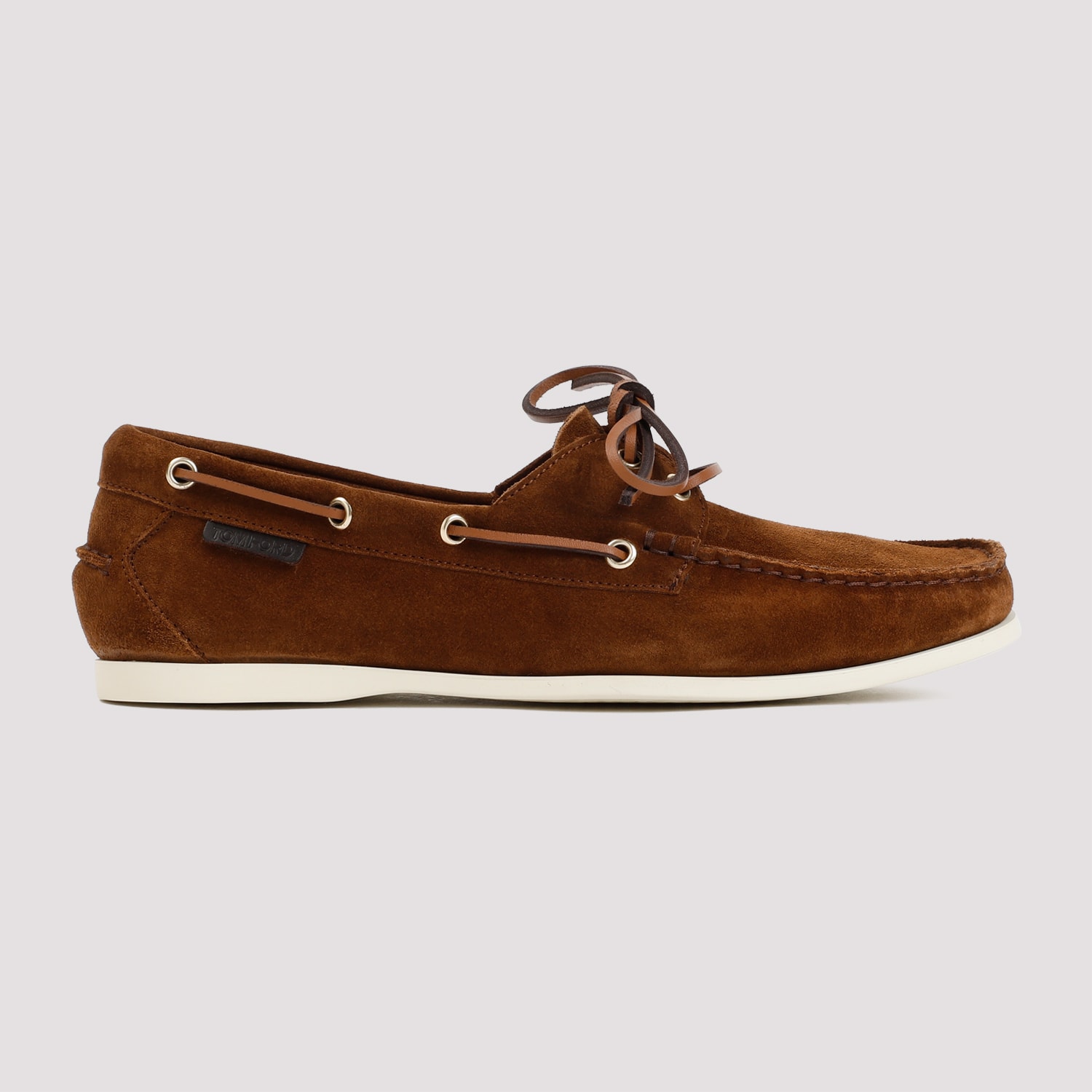 Shop Tom Ford Robin Suede Loafers In Tobacco + Cream