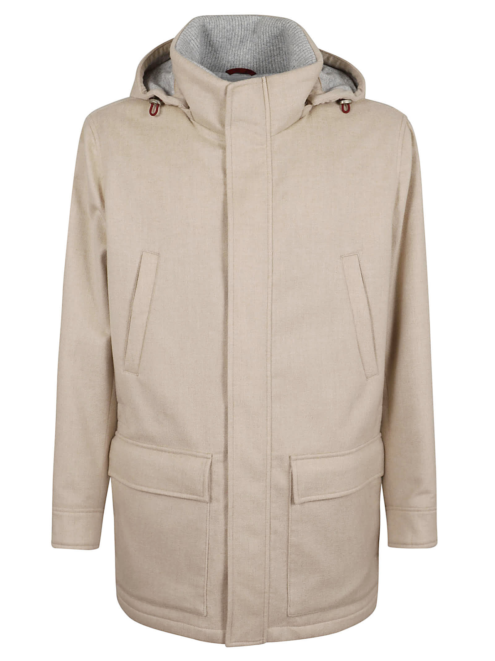 Shop Brunello Cucinelli Wr Cashmere Outerwear In Sabbia Perla