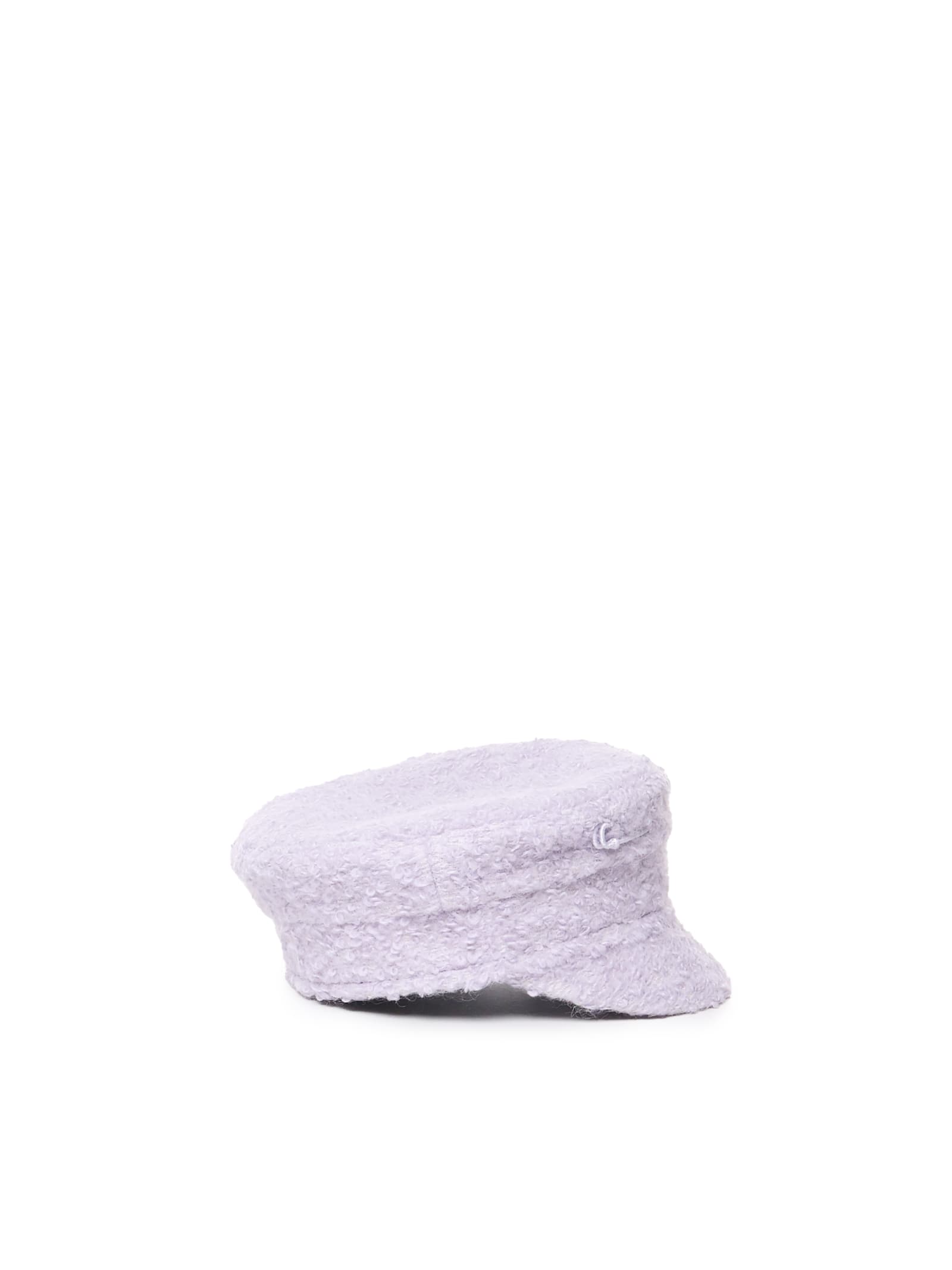 Ruslan Baginskiy Monogram-embellished Baker Boy Hat In Purple