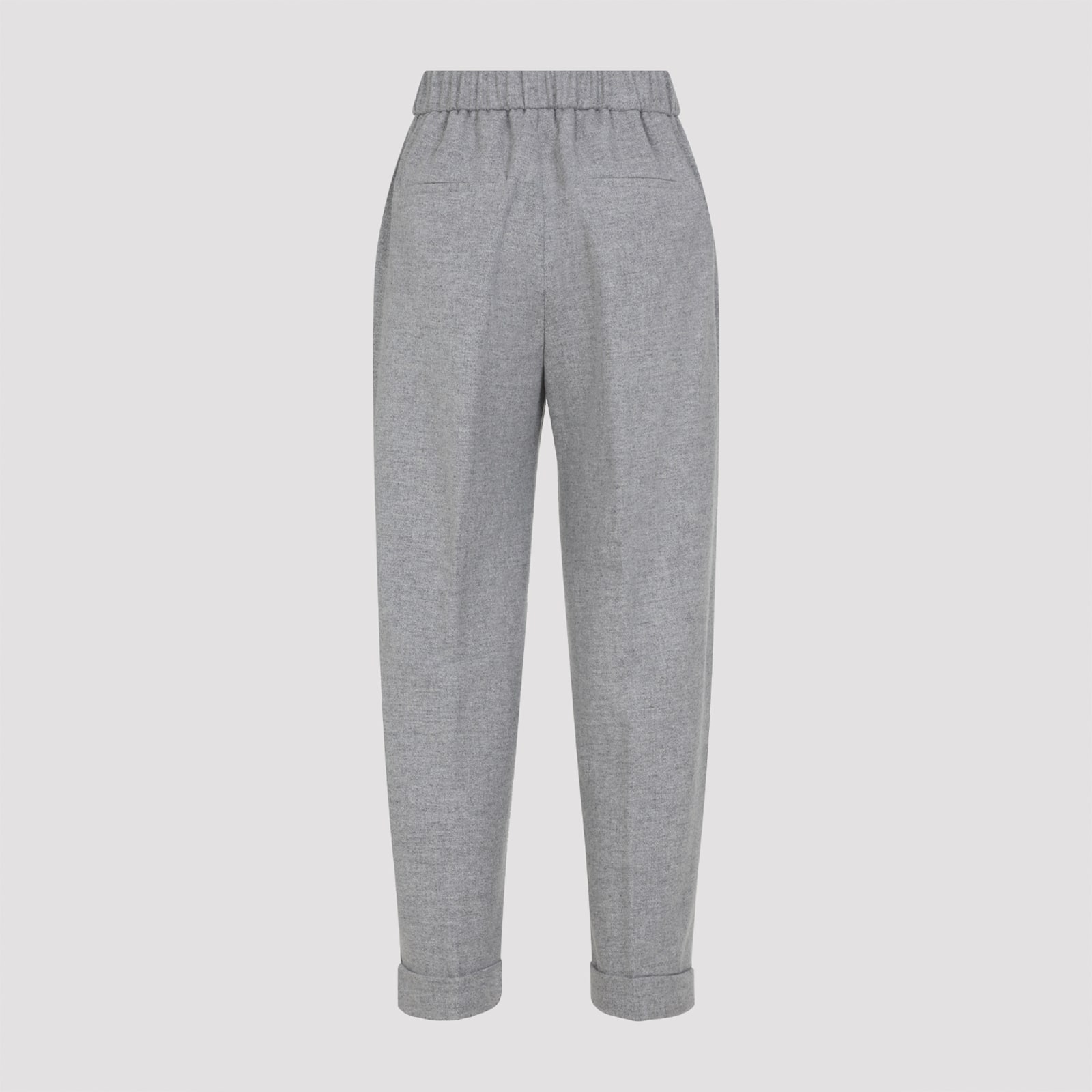 Peserico Punto Luce-trim Trousers In Gray