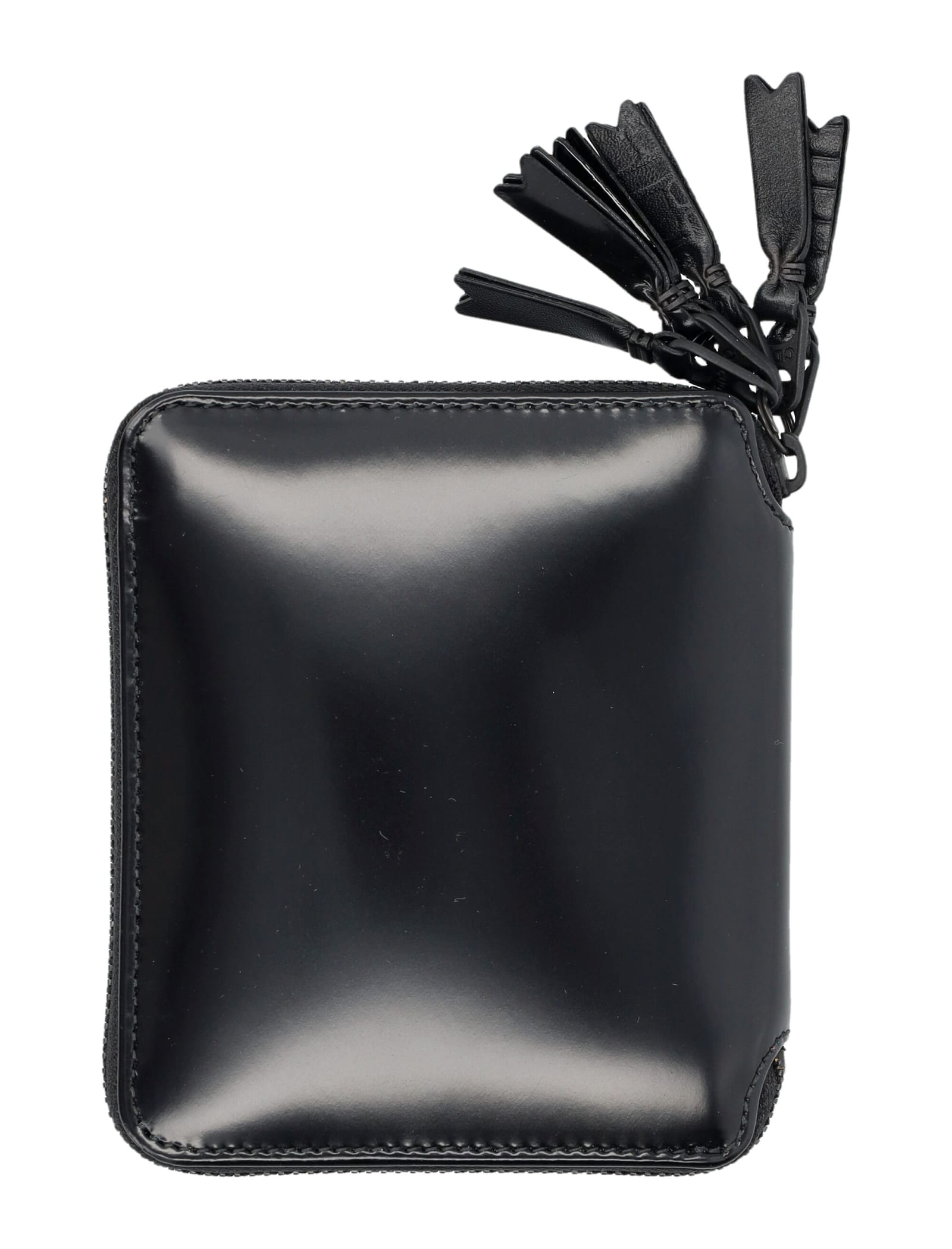 Shop Comme Des Garçons Zip Wallet In Black