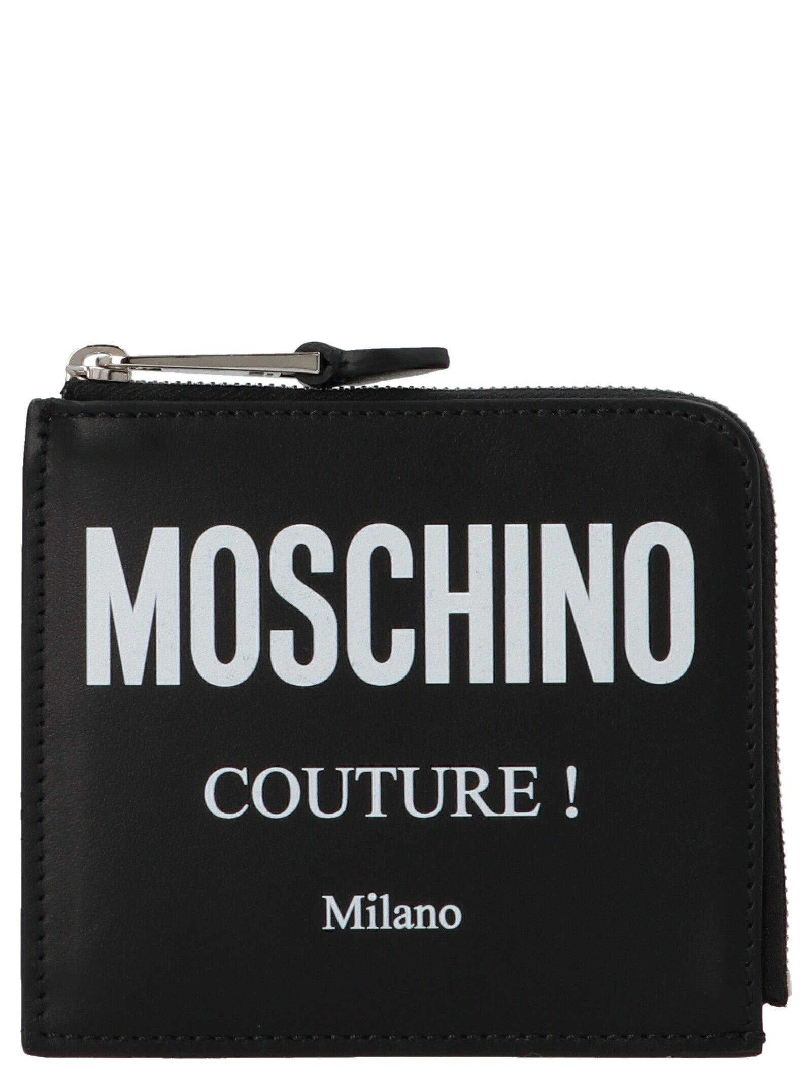 Moschino Logo Print Zip-around Wallet