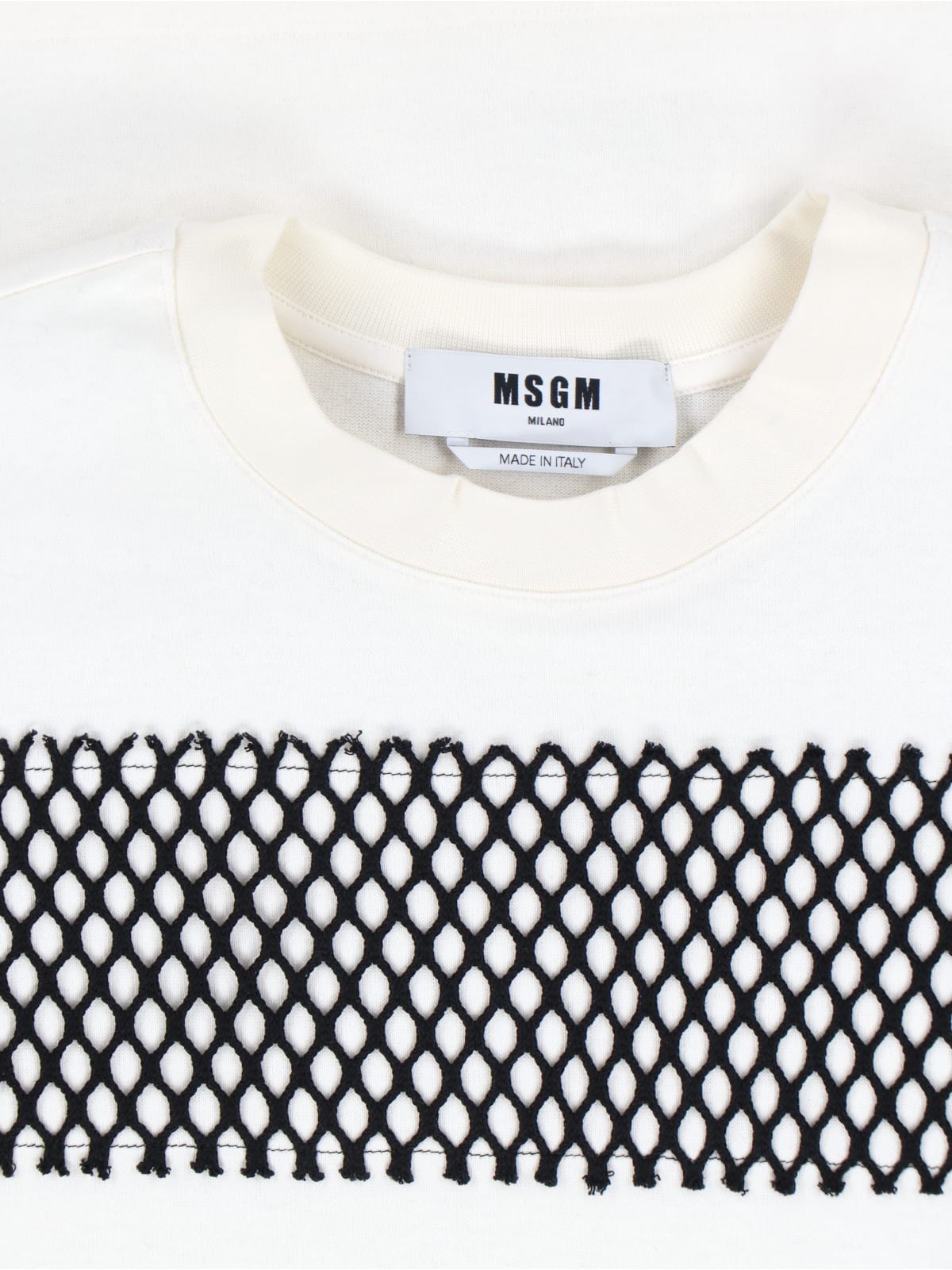 Shop Msgm Stripe T-shirt In White