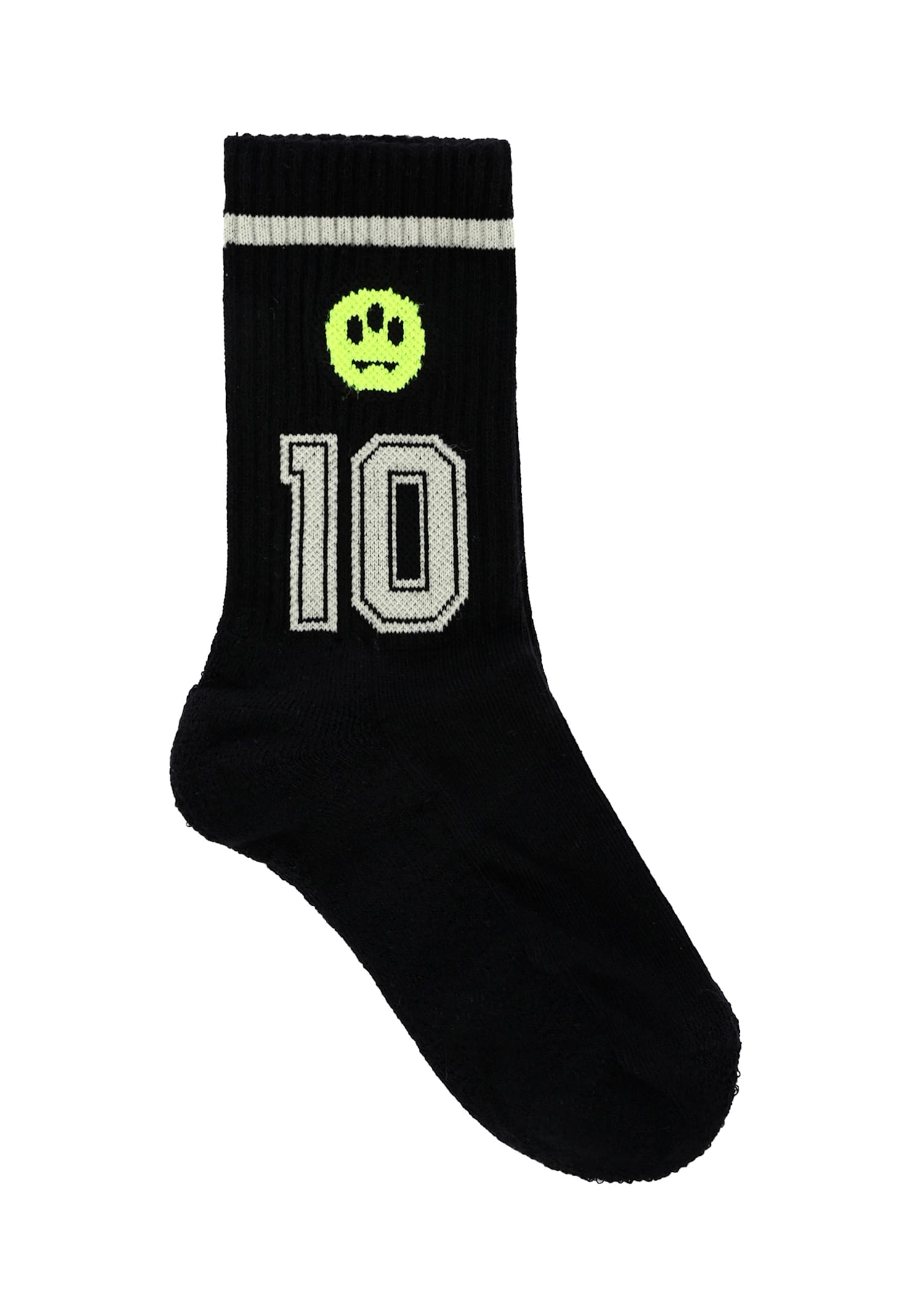 Barrow Black Socks For Kids With Smiley In Black