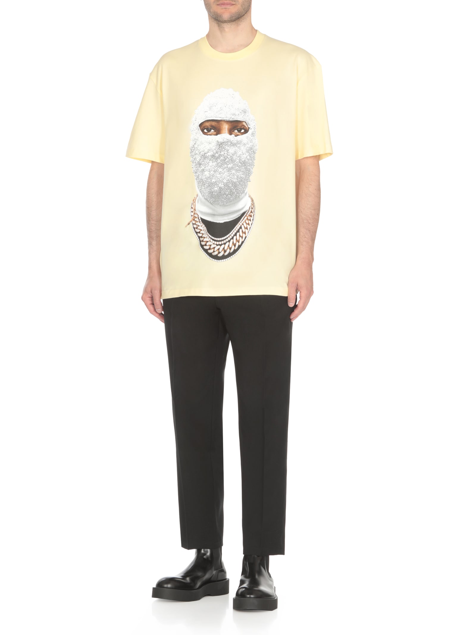 Shop Ih Nom Uh Nit Mask Future T-shirt In Yellow