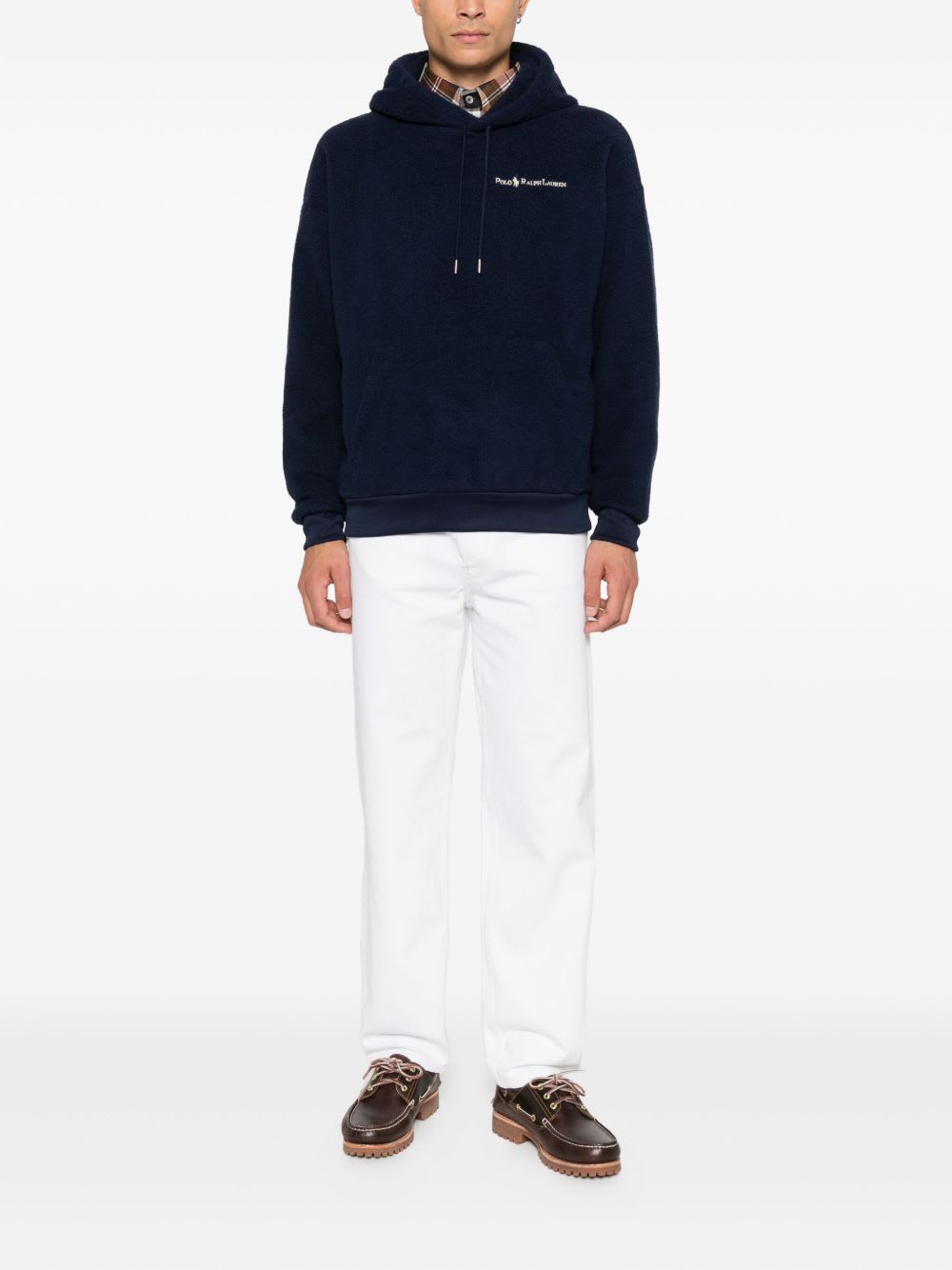 Polo Ralph Lauren Logo-detailing Hoodie In Blue