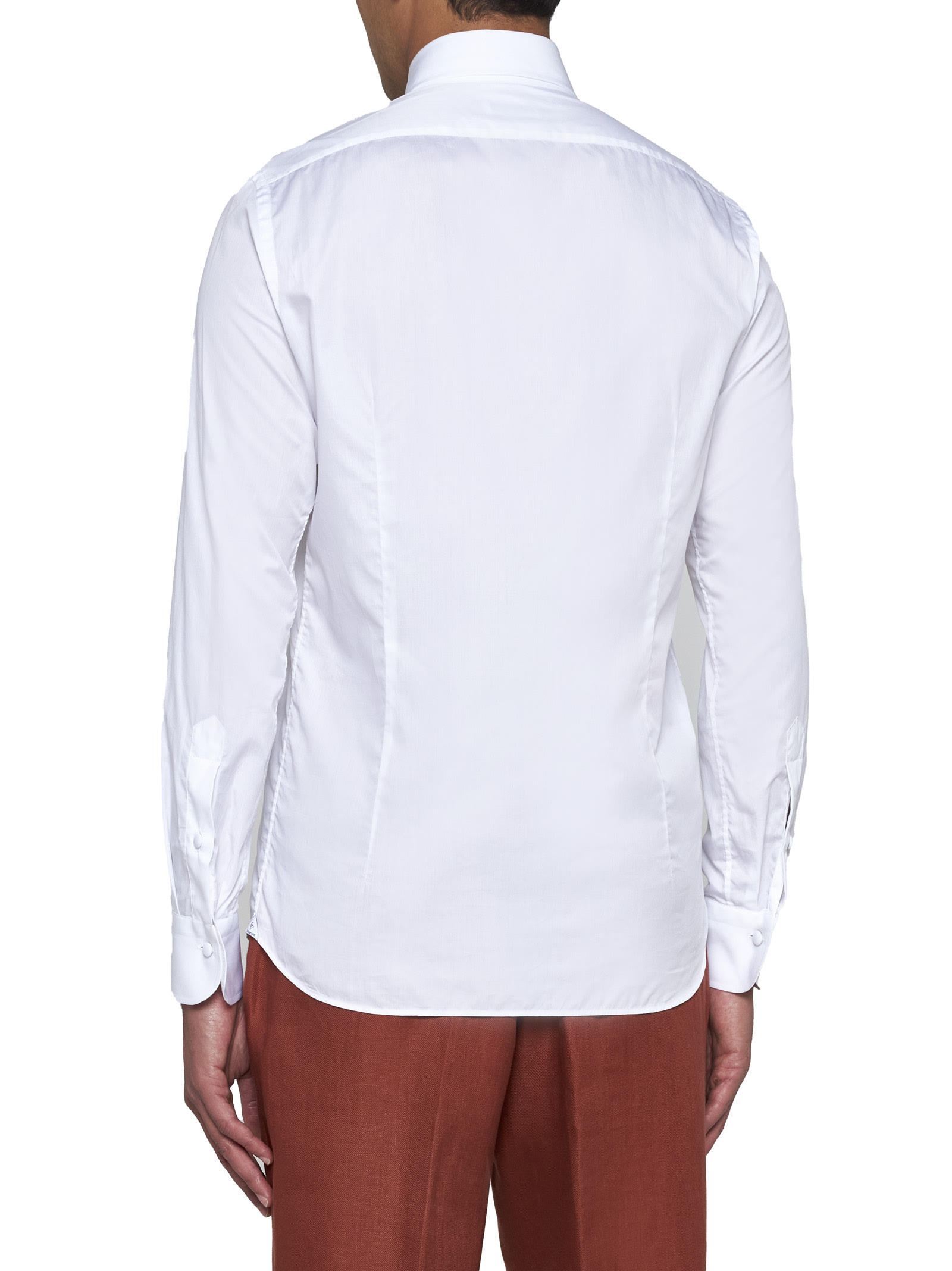 Shop Tagliatore Shirt In White