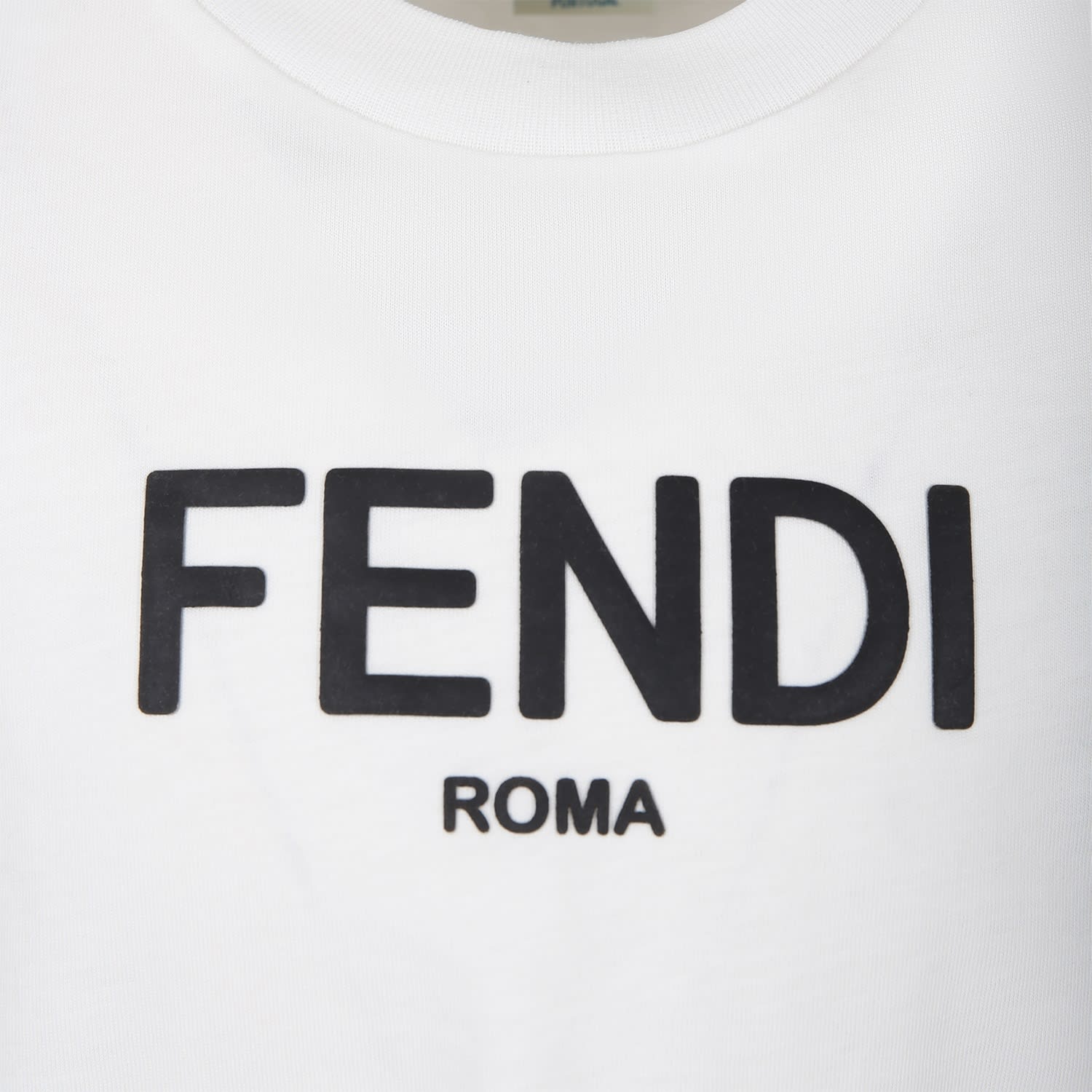 Shop Fendi White T-shirt For Kids With Logo