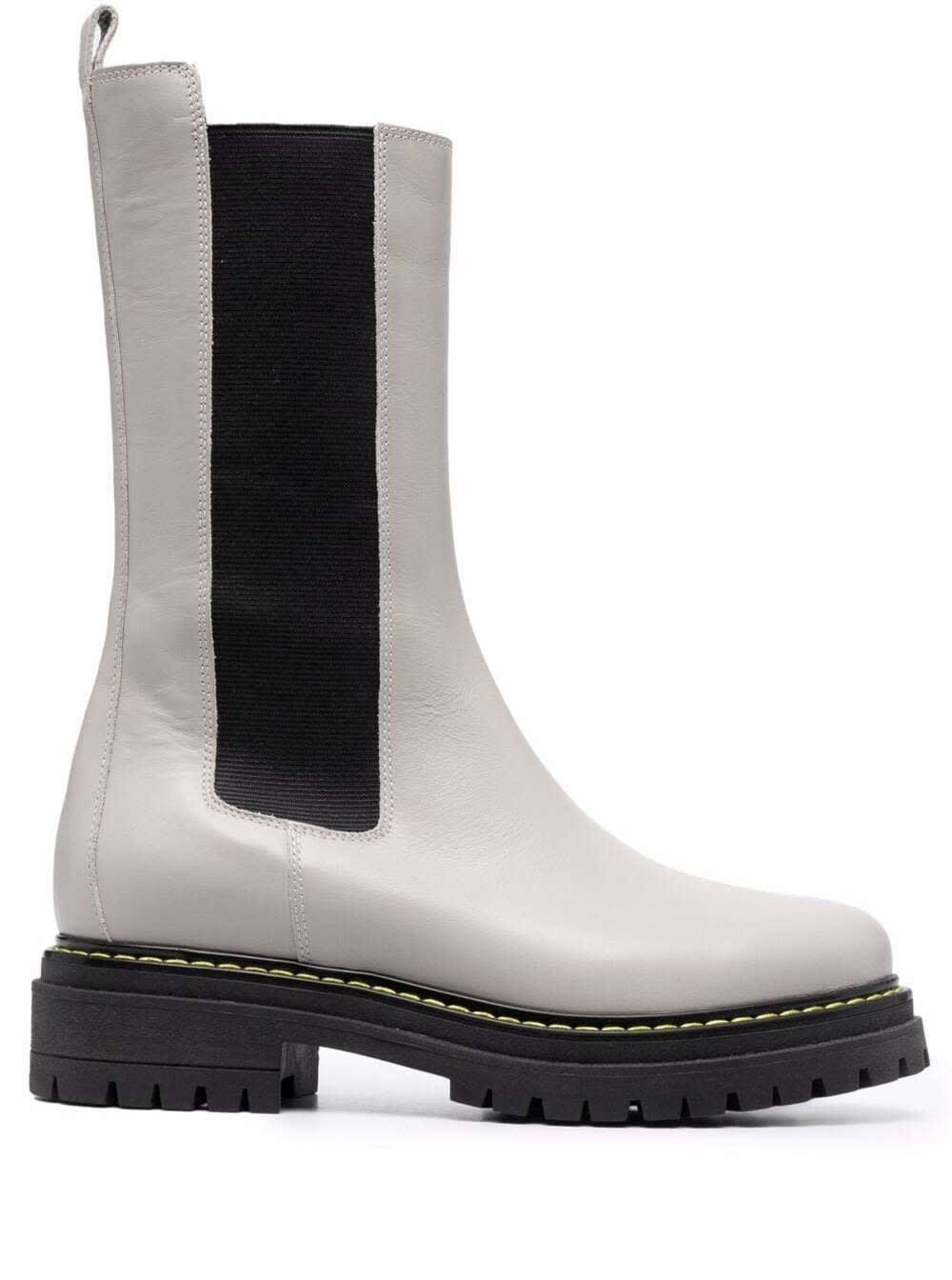 Pinko Natalie Boots In White Leather