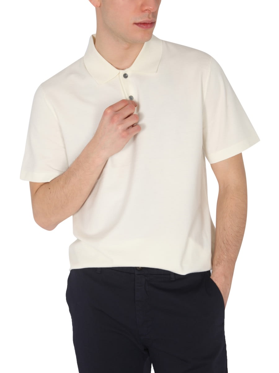 Shop Theory Regular Fit Polo In Ivory
