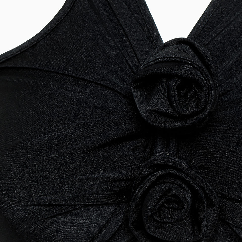 Shop Coperni Flower Top In Nero