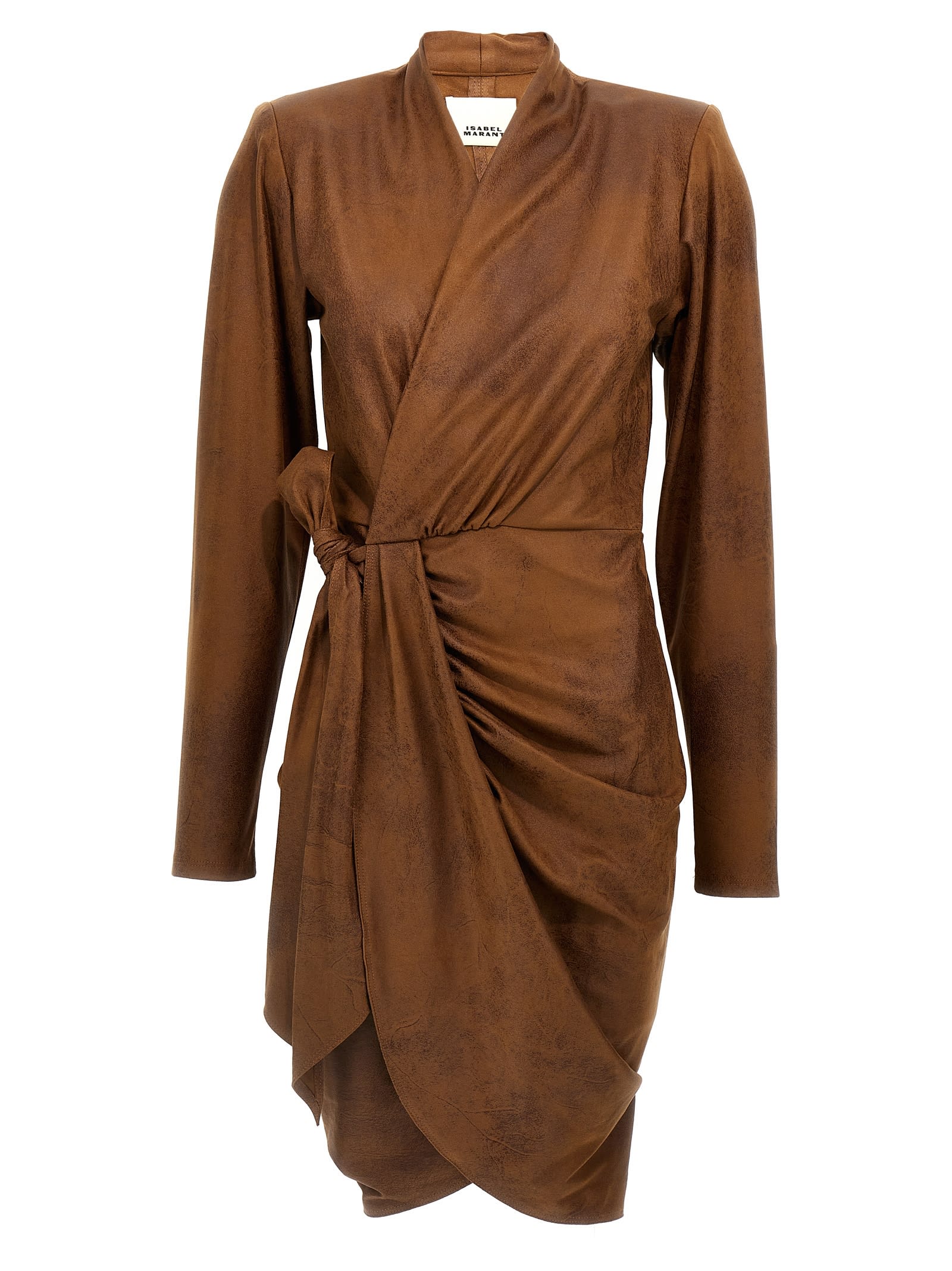 Shop Isabel Marant Aleora Dress In Brown