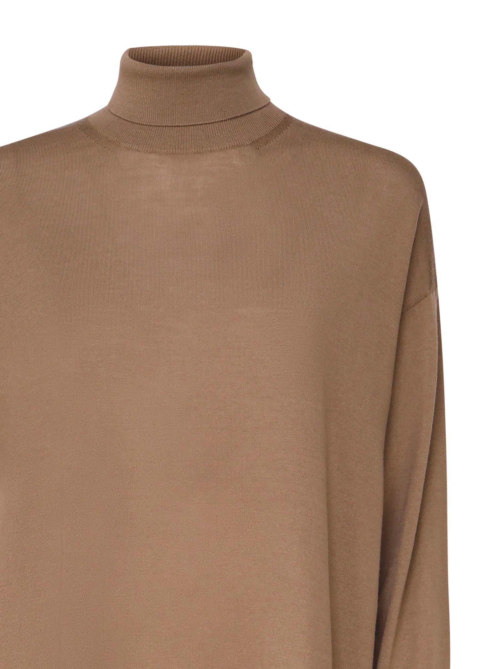 Shop 's Max Mara Livia Turtleneck Sweater In Brown