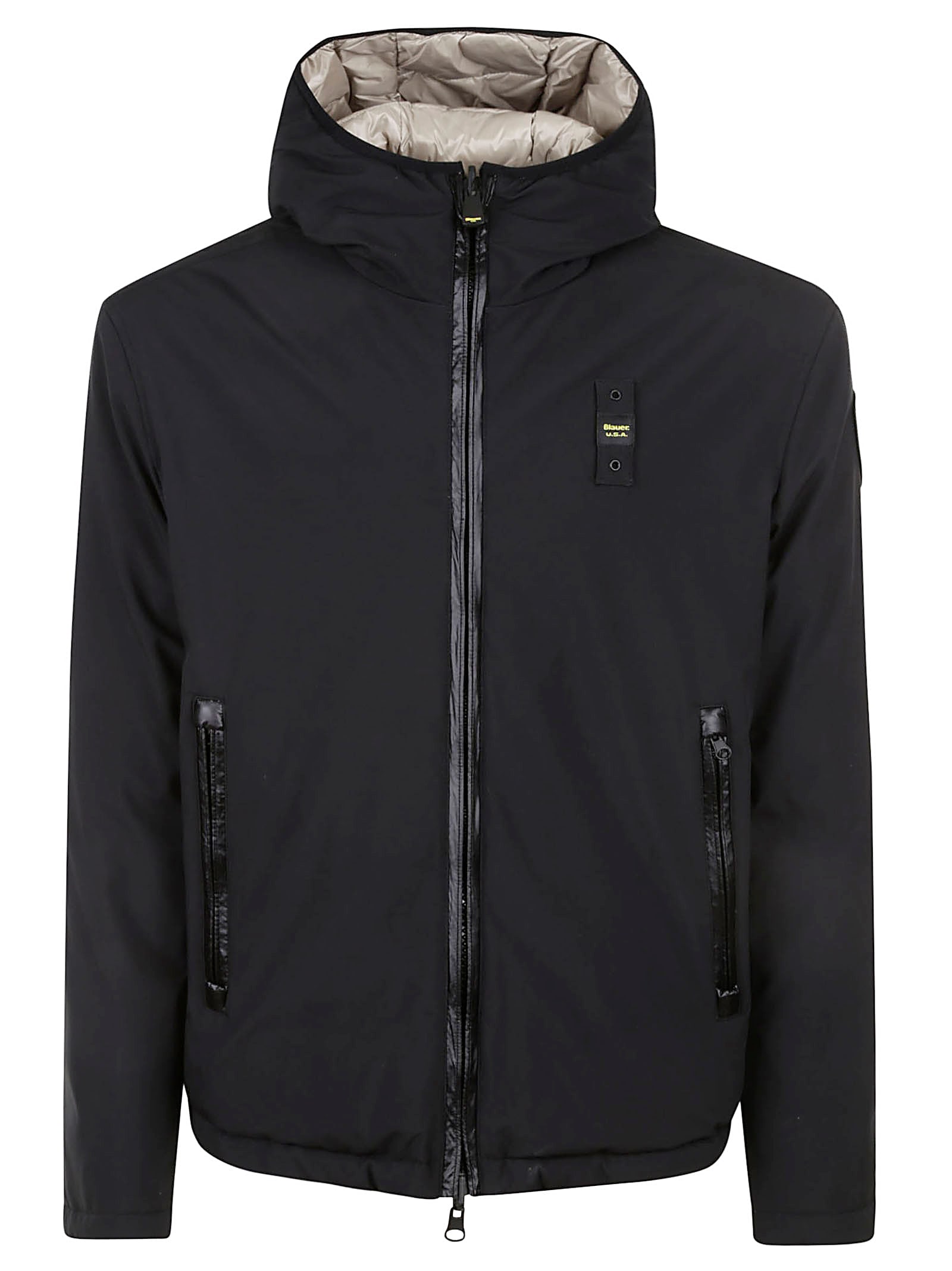 Pocket Zip Reversible Padded Jacket