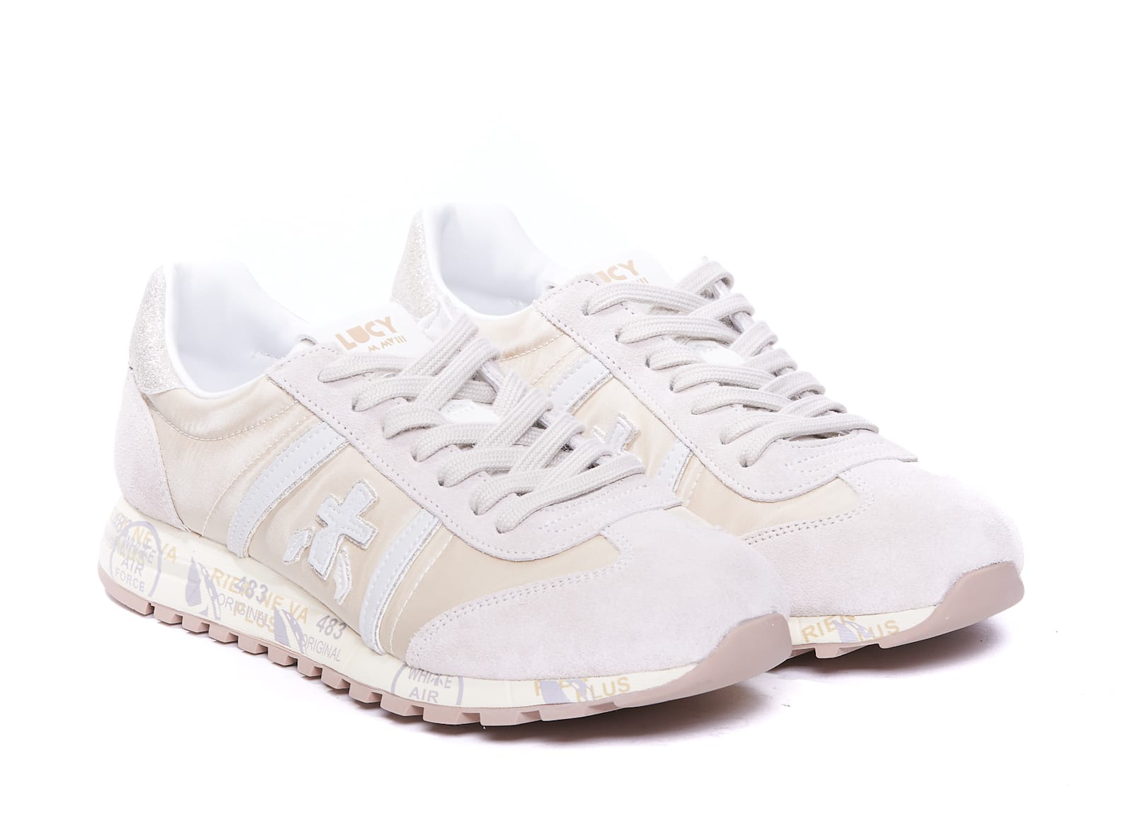 Shop Premiata Lucy Sneakers In White