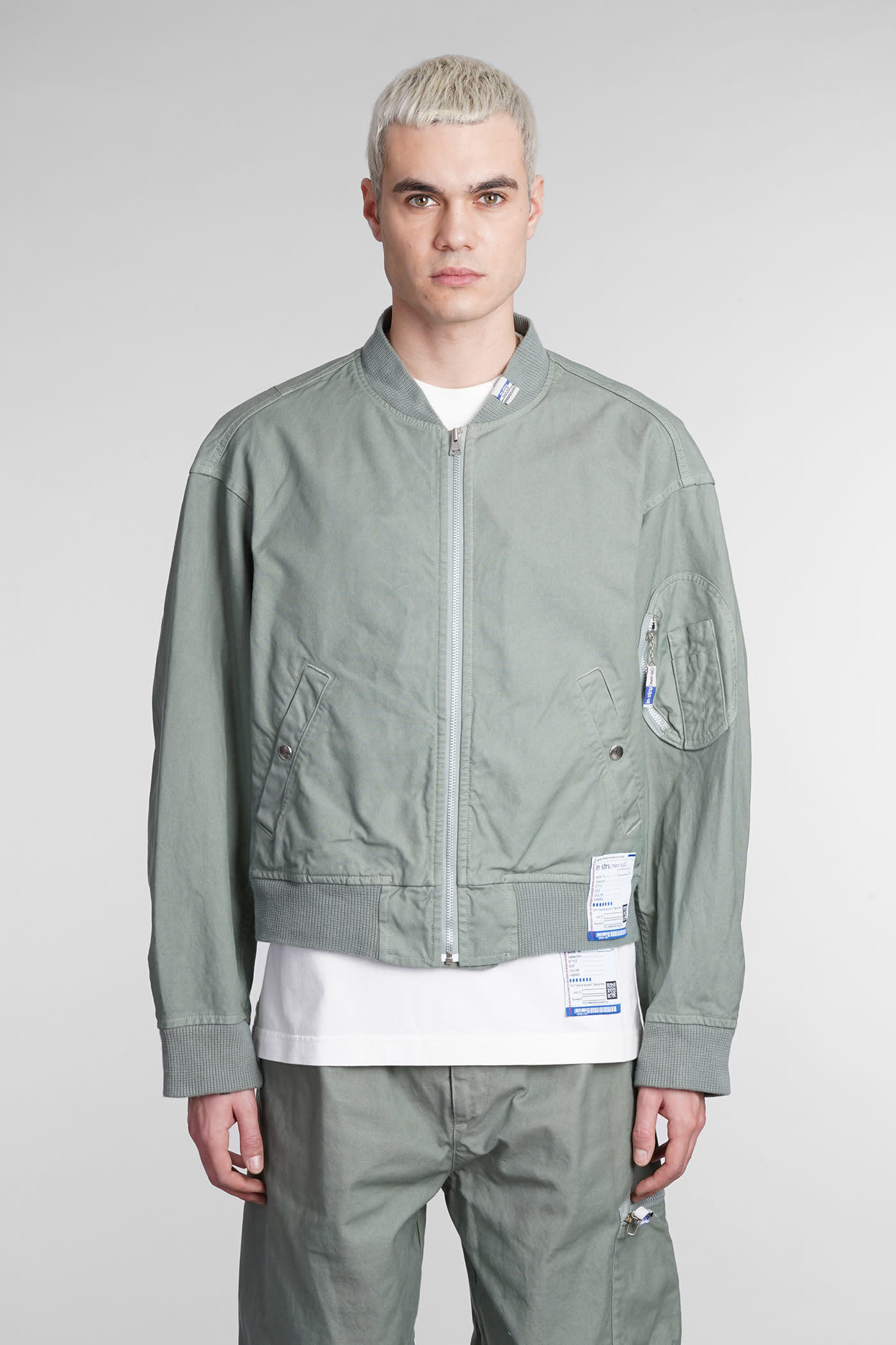 MIHARAYASUHIRO BOMBER IN GREEN COTTON